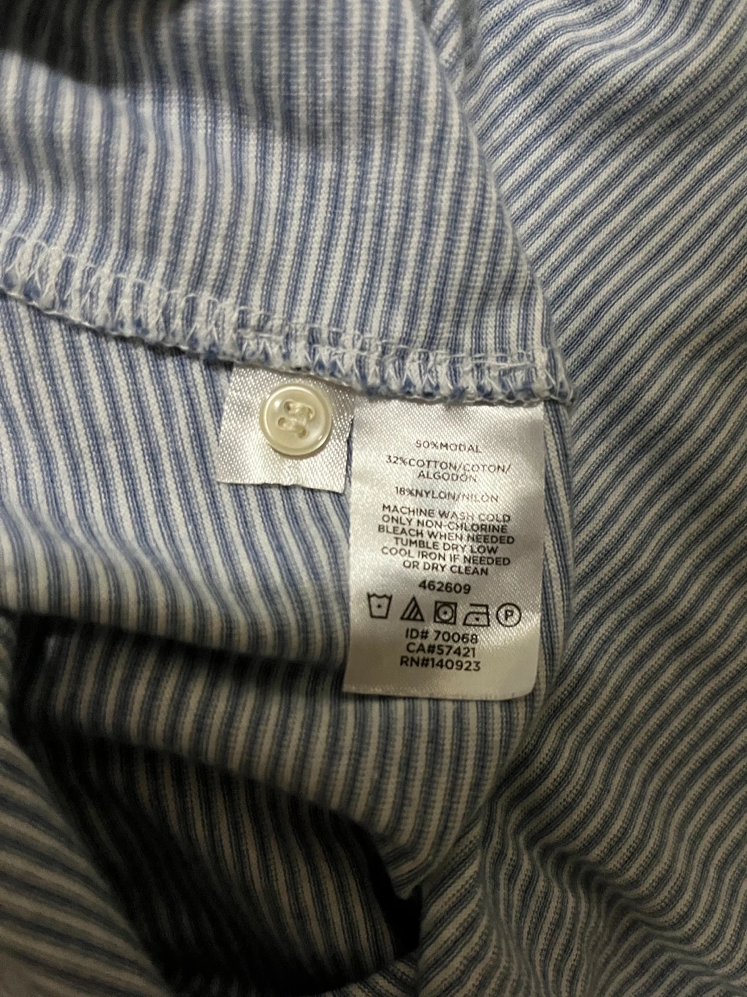Loft women’s small tank top, striped blue white, modal - photo 3