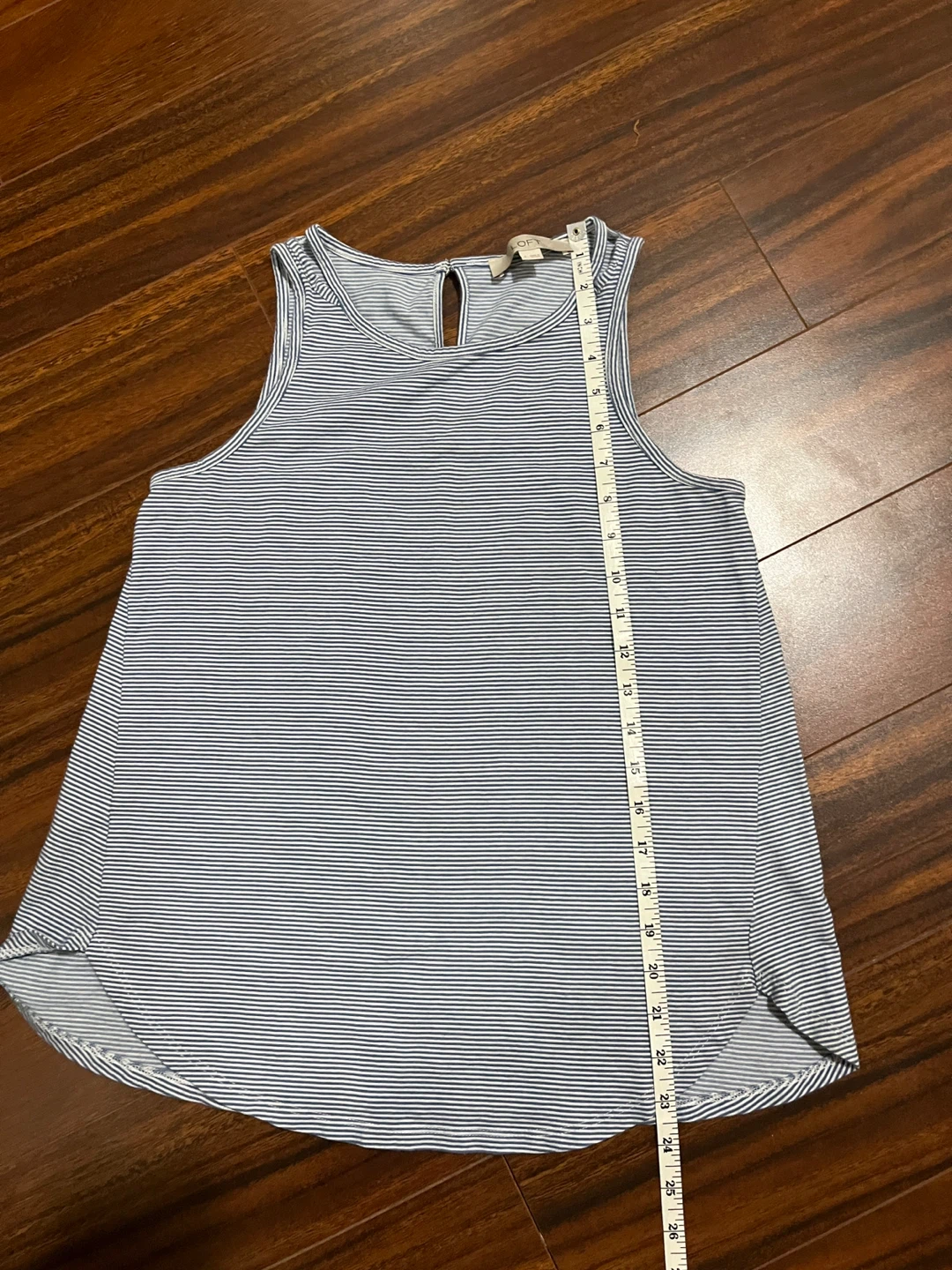 Loft women’s small tank top, striped blue white, modal - photo 5