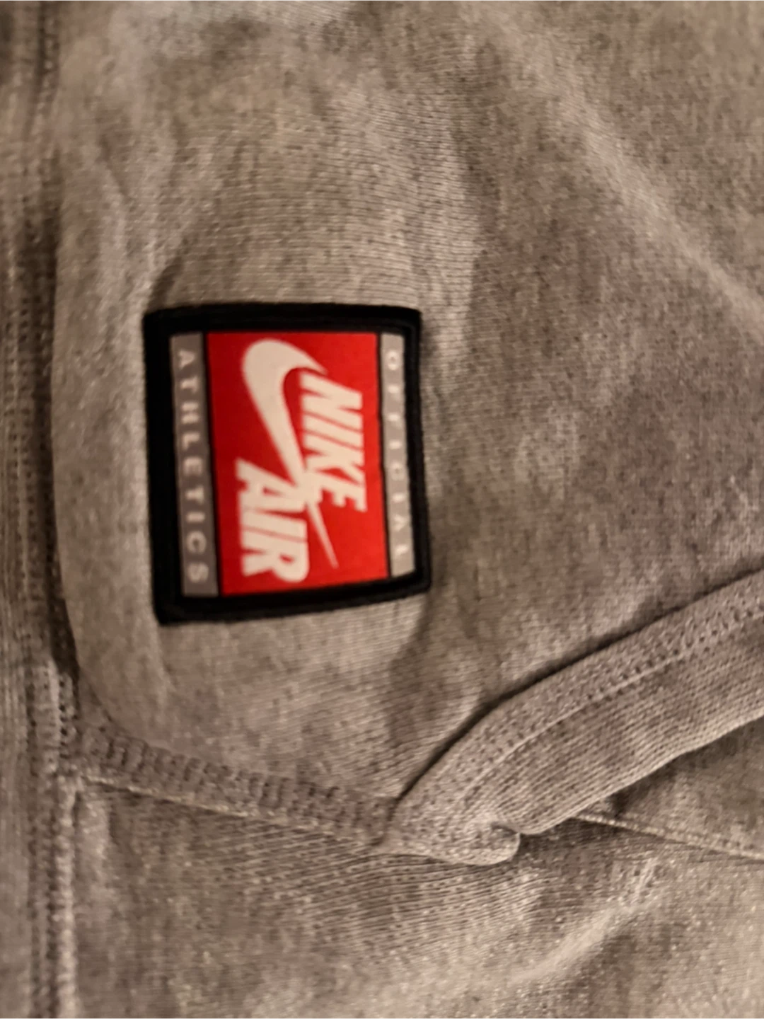 Nike Air Grey Short Sleeve Sweatshirt with Pocket - photo 5