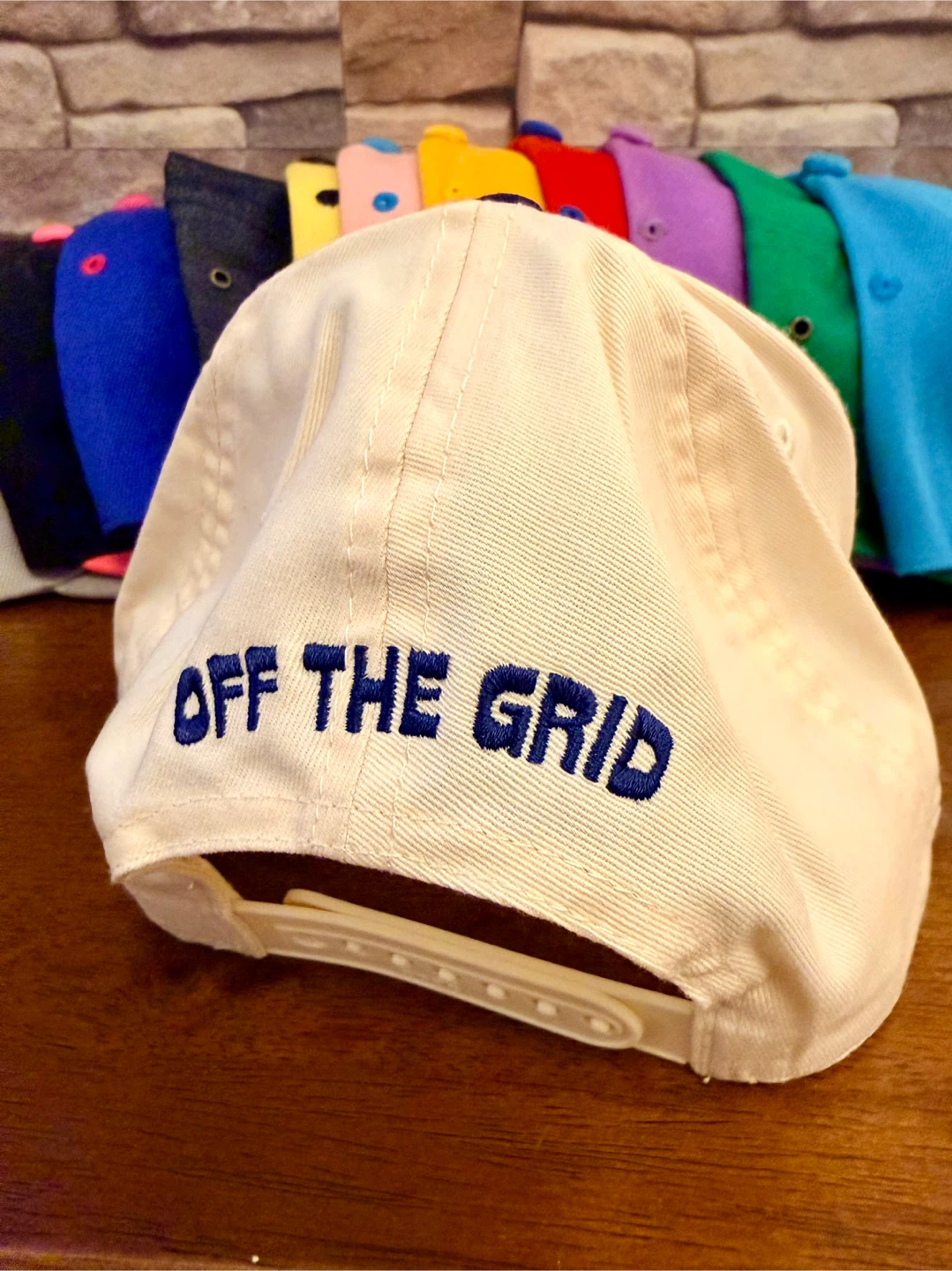 Off the Grid Snapback Hat - Cream/Navy - photo 2