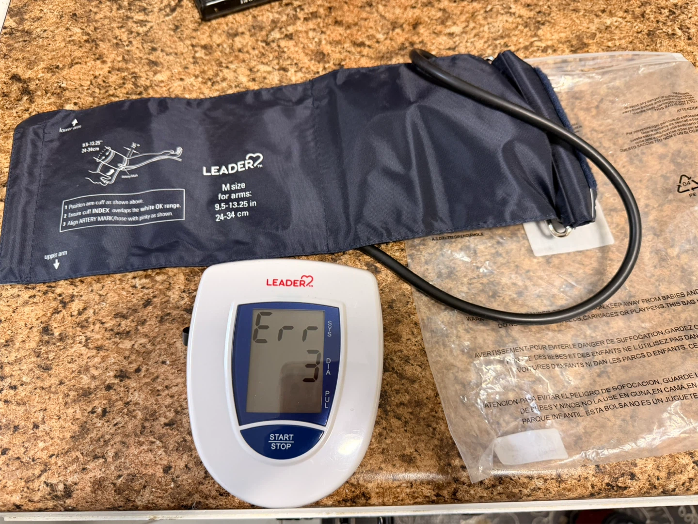 Leader Digital Blood Pressure Monitor M Cuff
