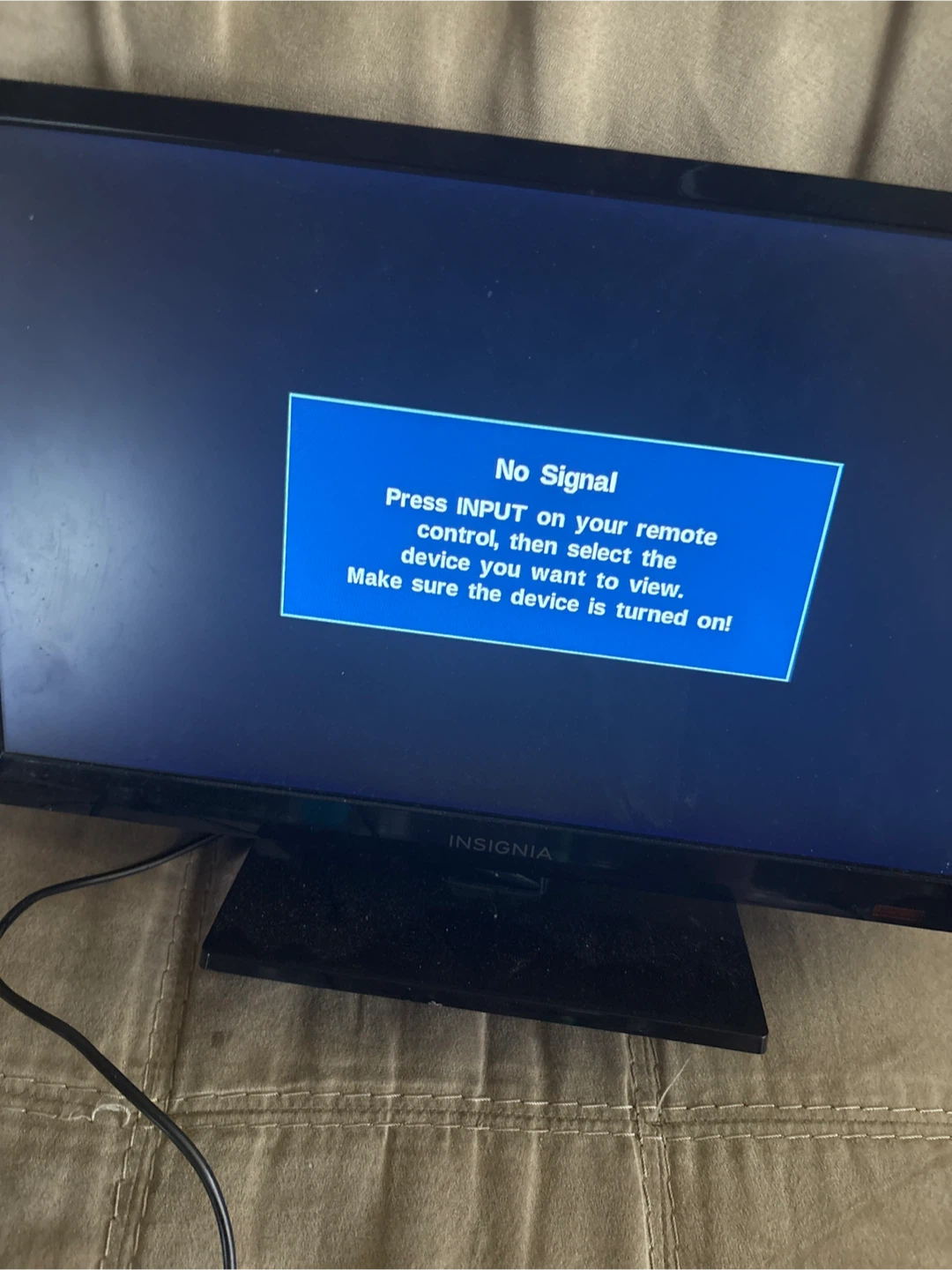 Insignia Black Flat Screen Monitor/TV