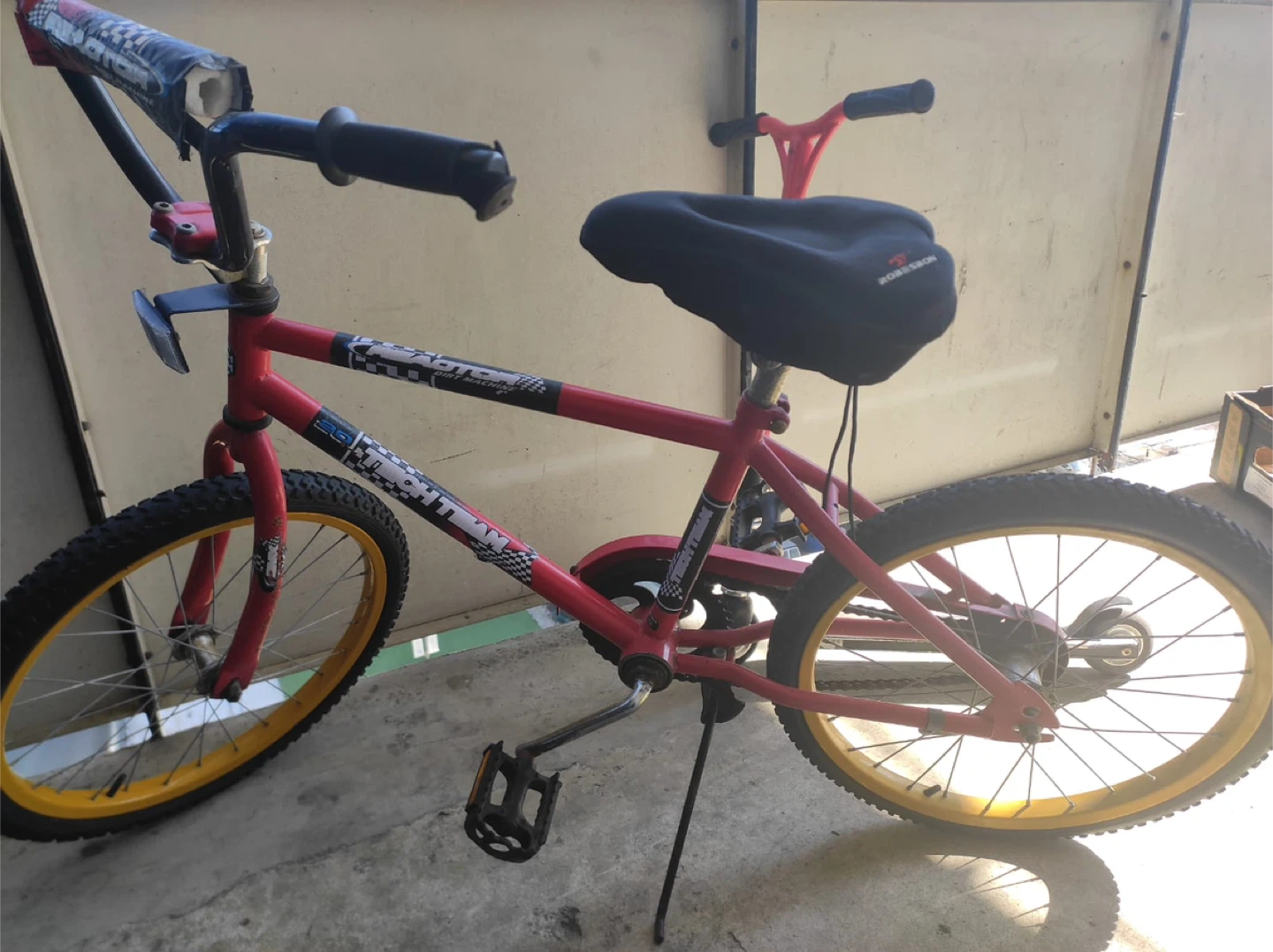 Red BMX Dirt Machine Bike