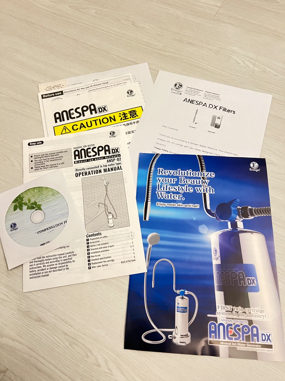 Enagic Anespa DX Mineral Ion Water Shower Head - photo 2