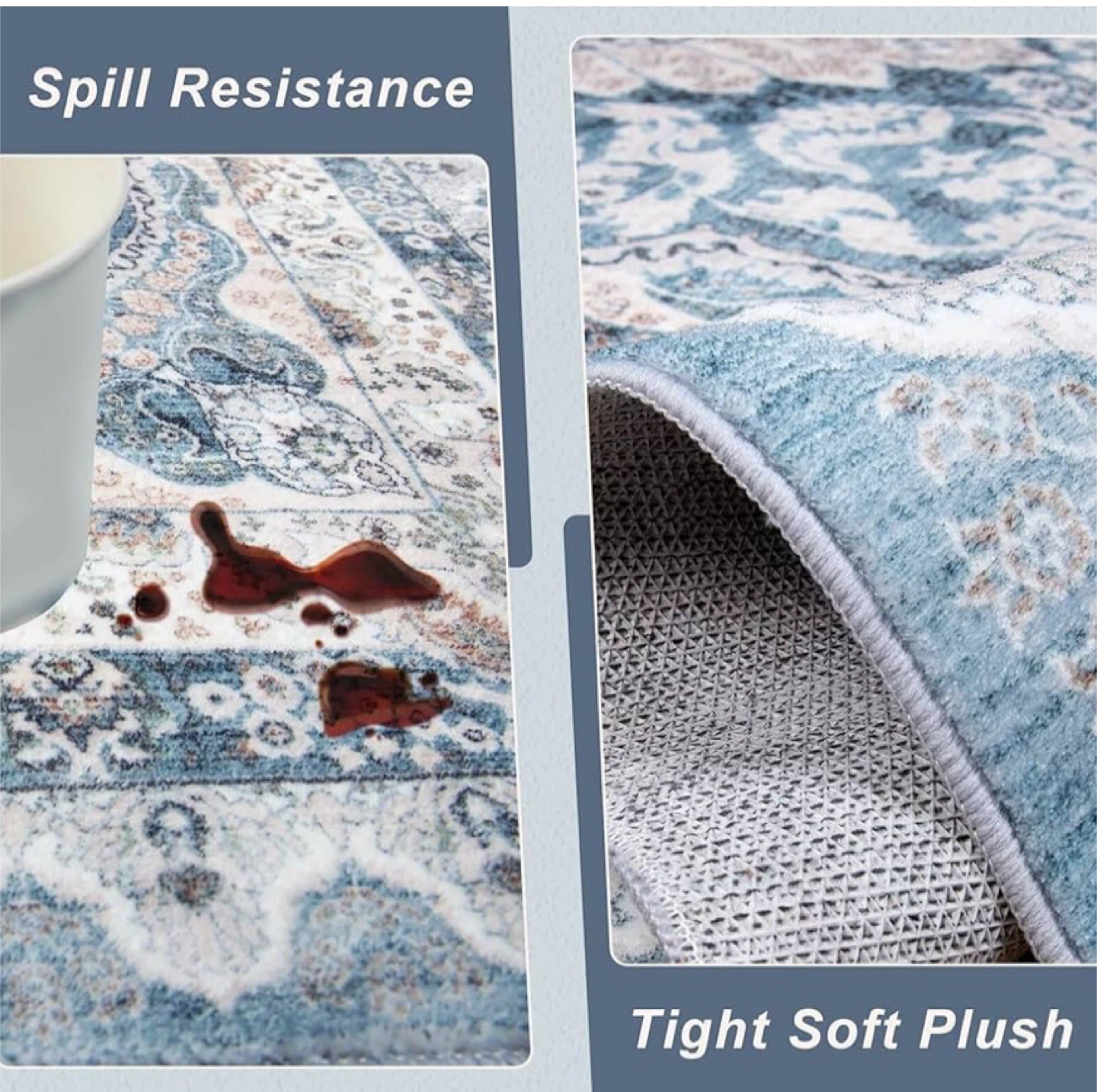 Blue Medallion Area Rug - photo 4