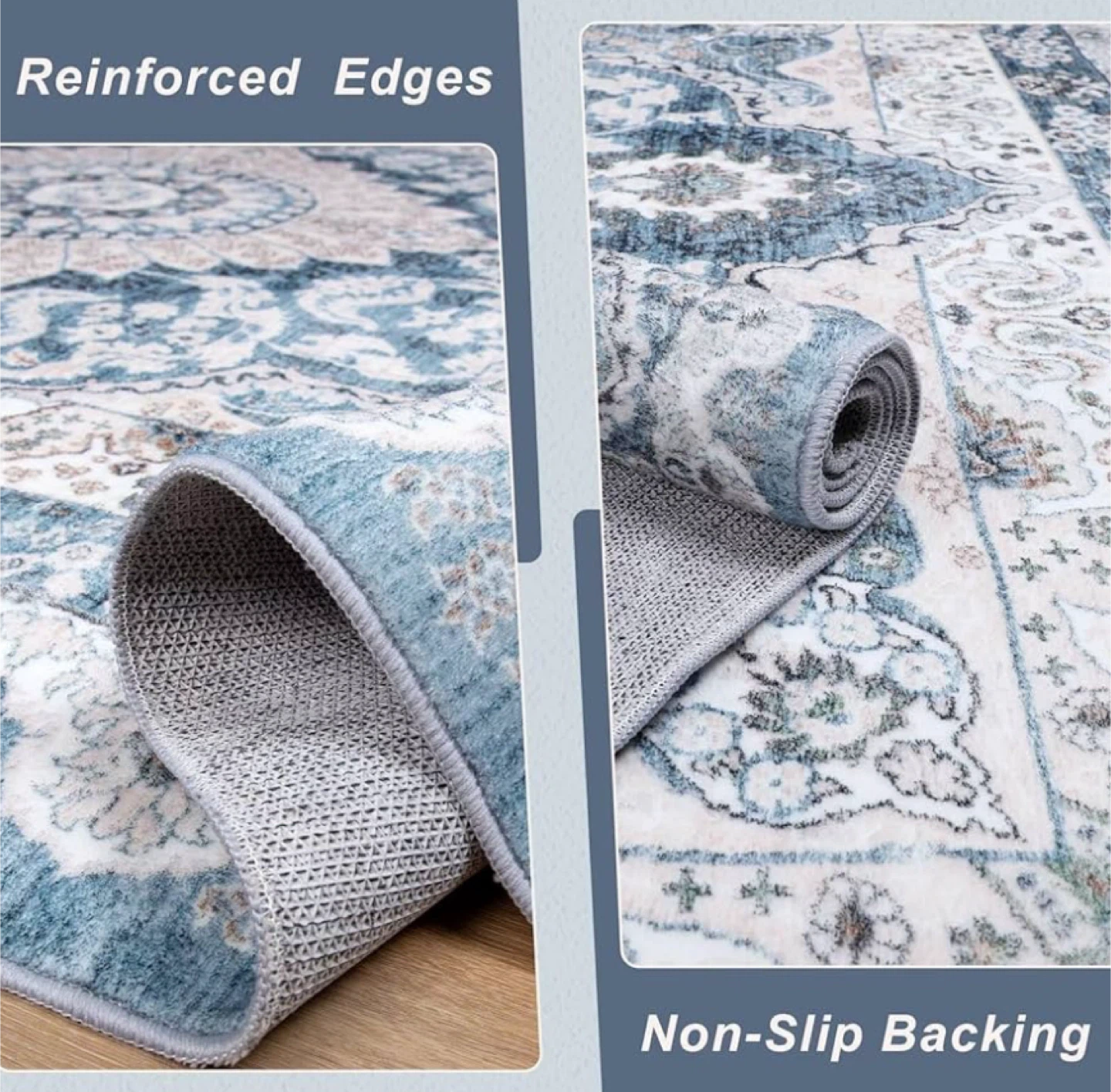 Blue Medallion Area Rug - photo 3