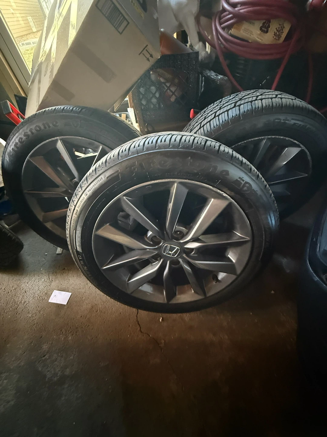 Honda Wheels and Firestone Tires Set of 4