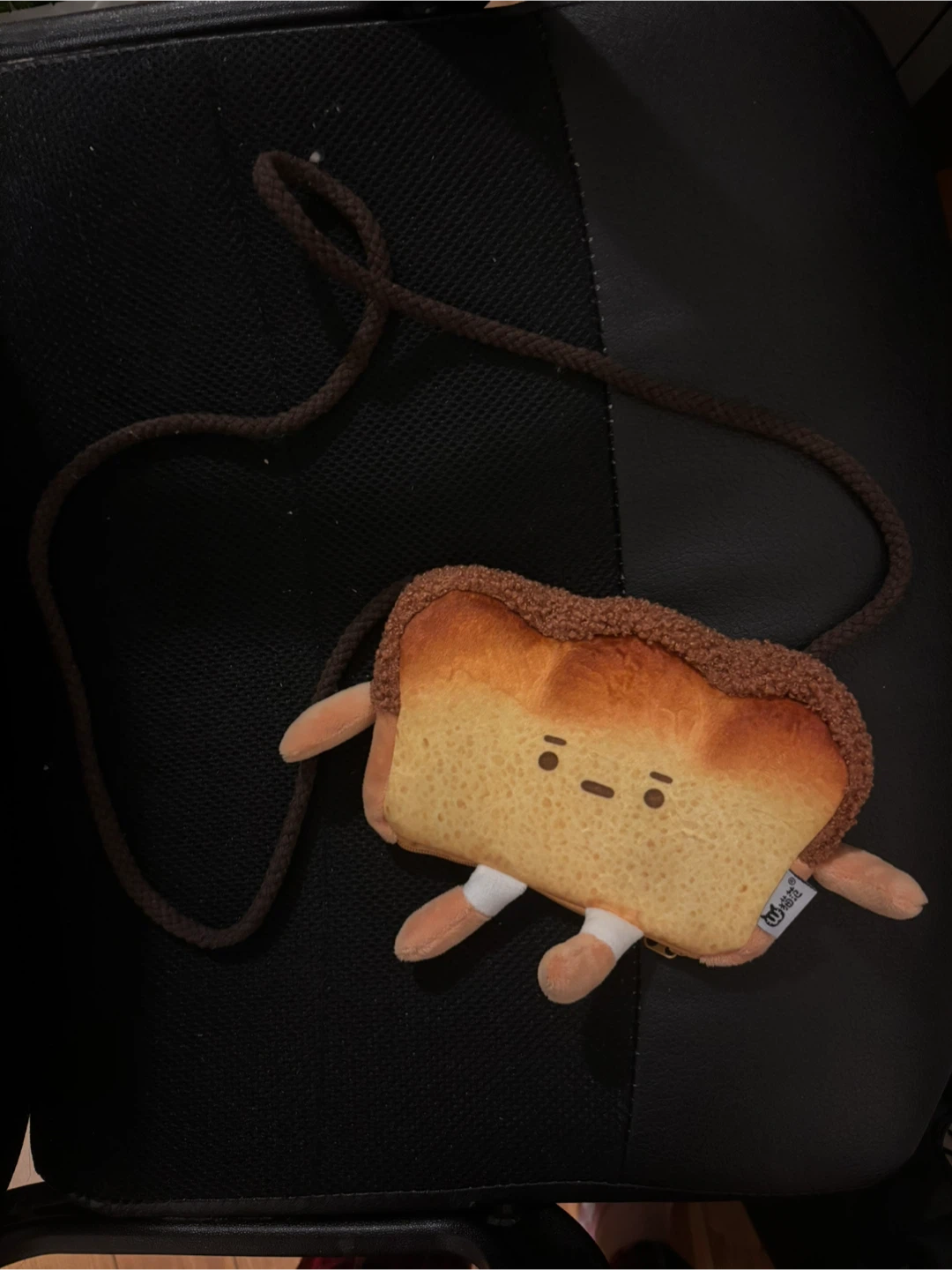 Toast Plush Coin Purse with Straps