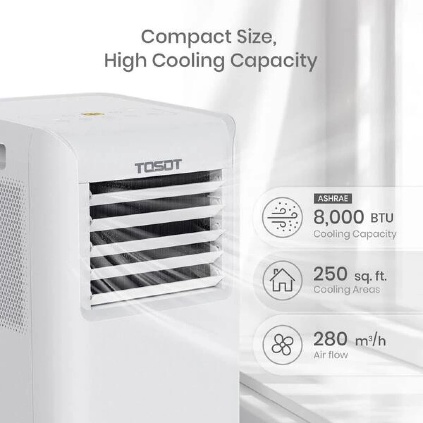 TOSOT Portable Air Conditioner - 8,000 BTU - photo 4