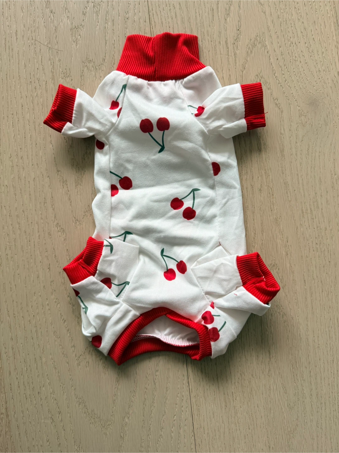 Pet Pajamas - Cherry Print - Size XS - photo 3