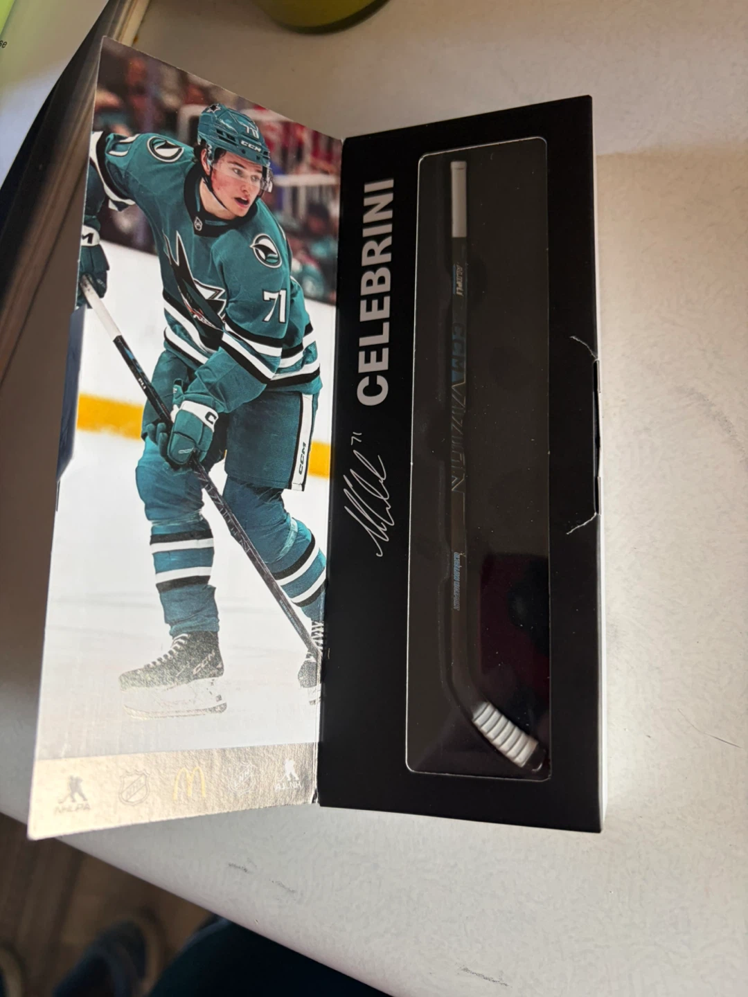 McDonald’s Celebrini Mini Hockey star sticks