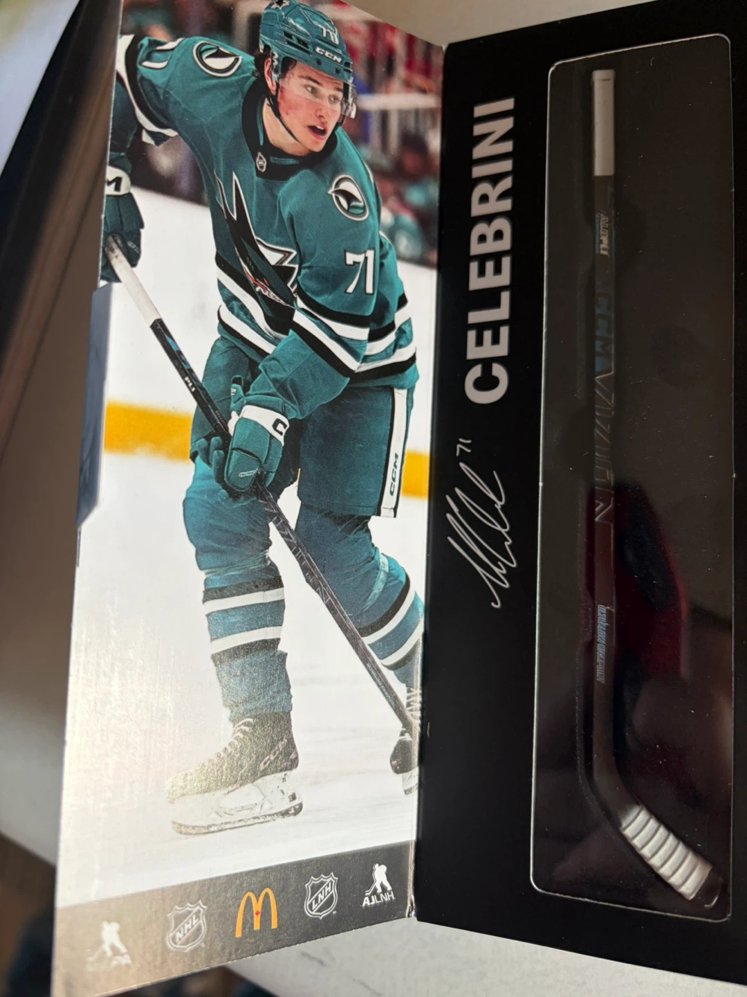 McDonald’s Celebrini Mini Hockey star sticks - photo 2