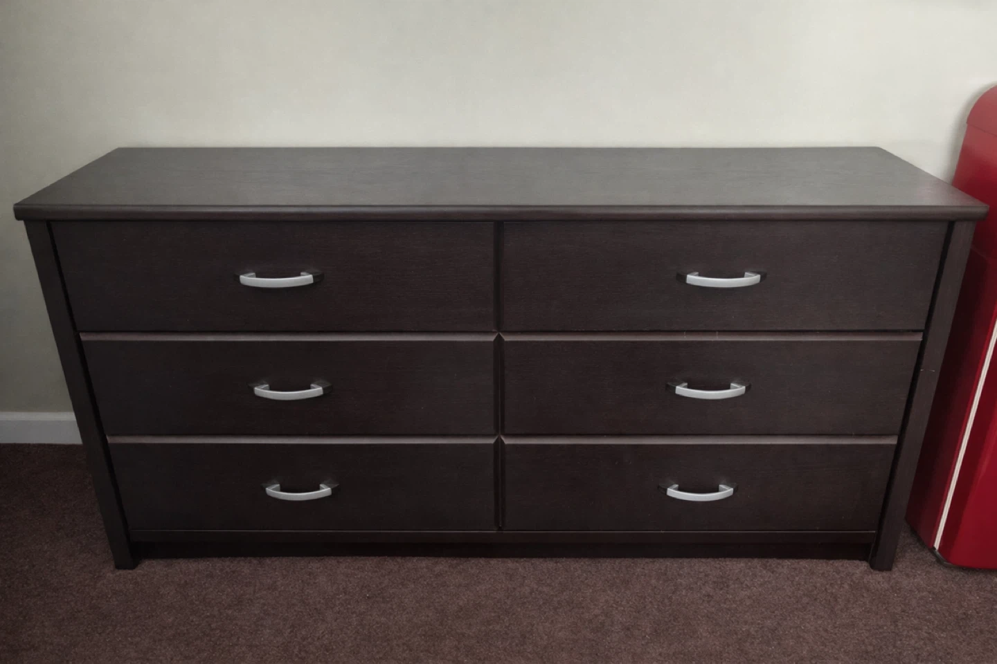 Dark Brown 6-Drawer Dresser