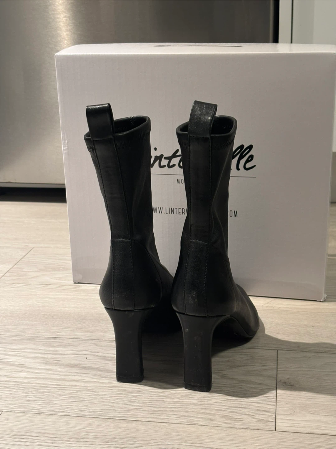 New/Size 36/ L'intervalle Black Heeled Ankle Boots - photo 4