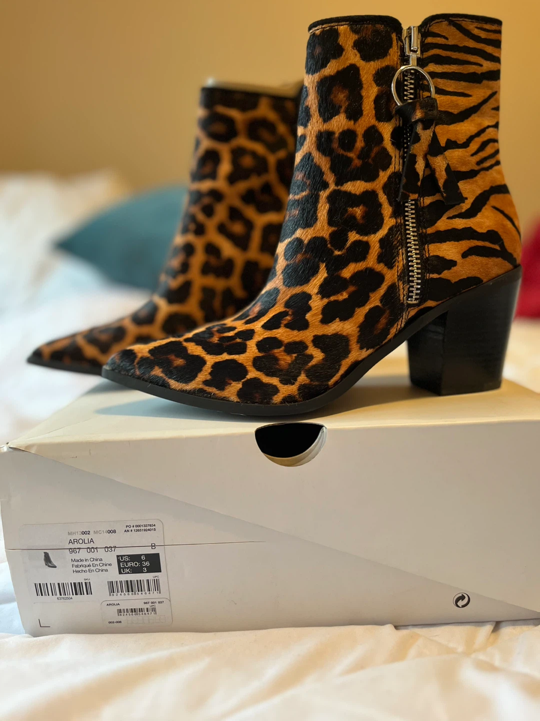 Brand New! ALDO Arolia Boots Leopard Print Size 6