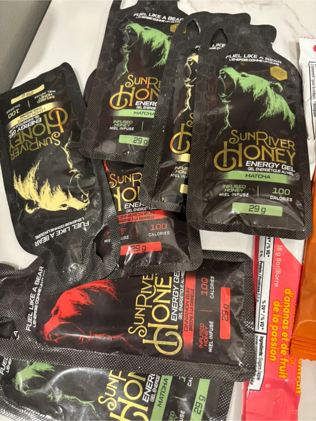 Chomps Original Beef Mini Sticks and Sun River Honey Energy Gels - photo 4