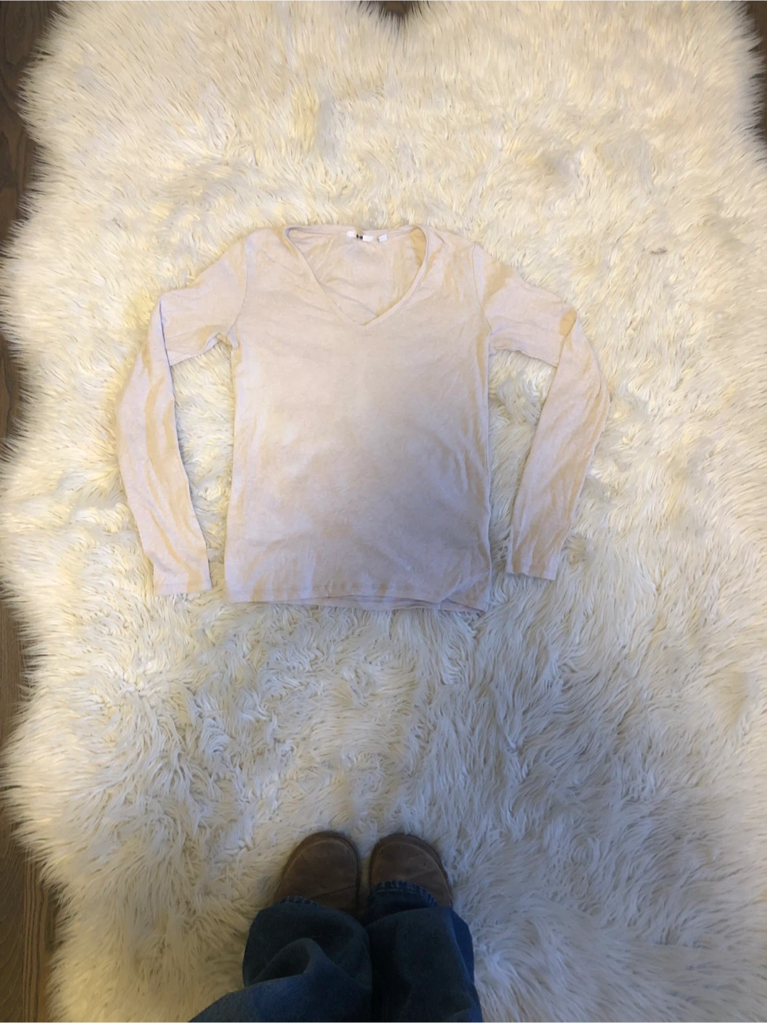 Uniqlo Long Sleeve V-Neck Top