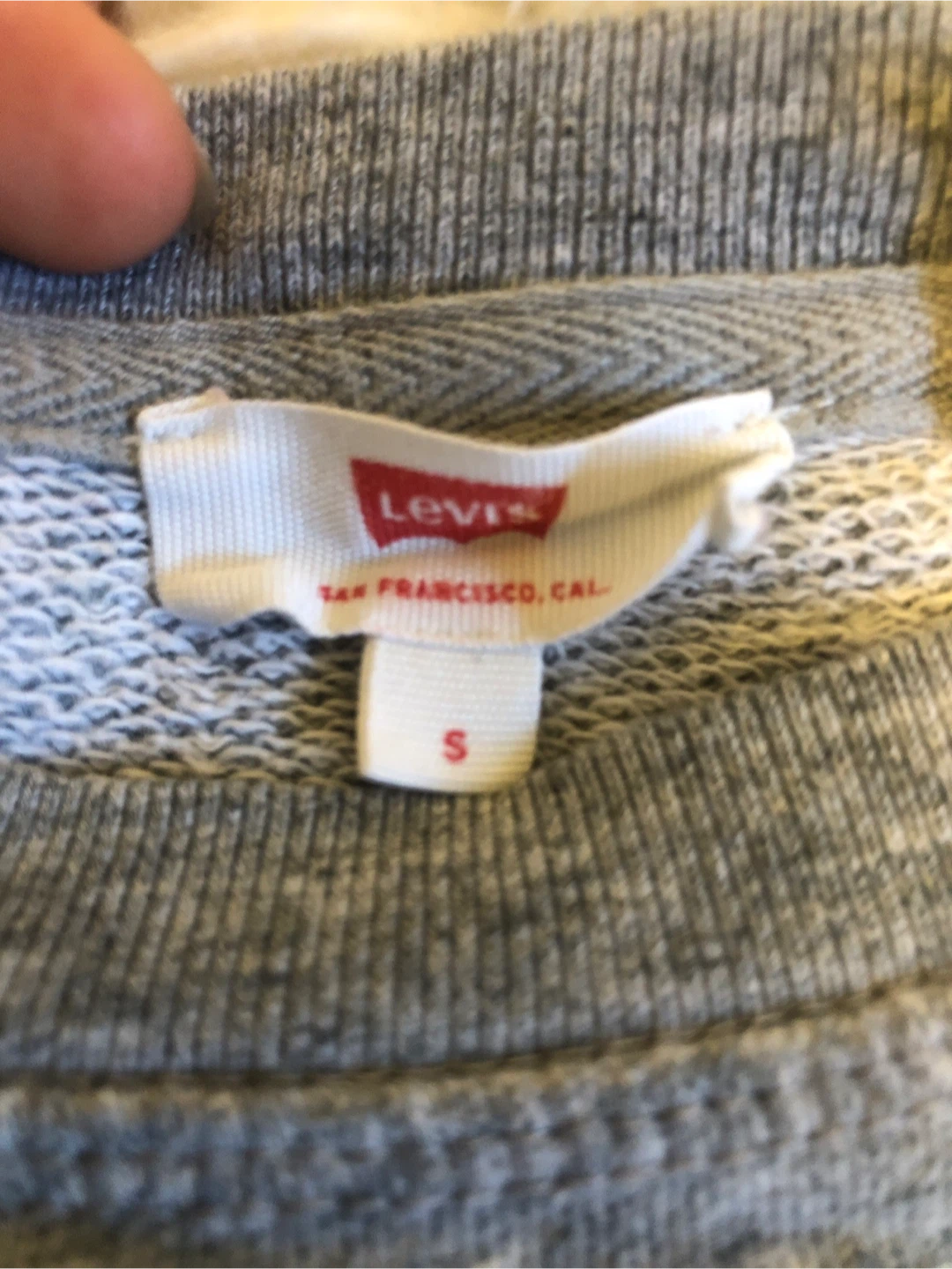 Levi's Grey Crewneck Sweatshirt - Size S
