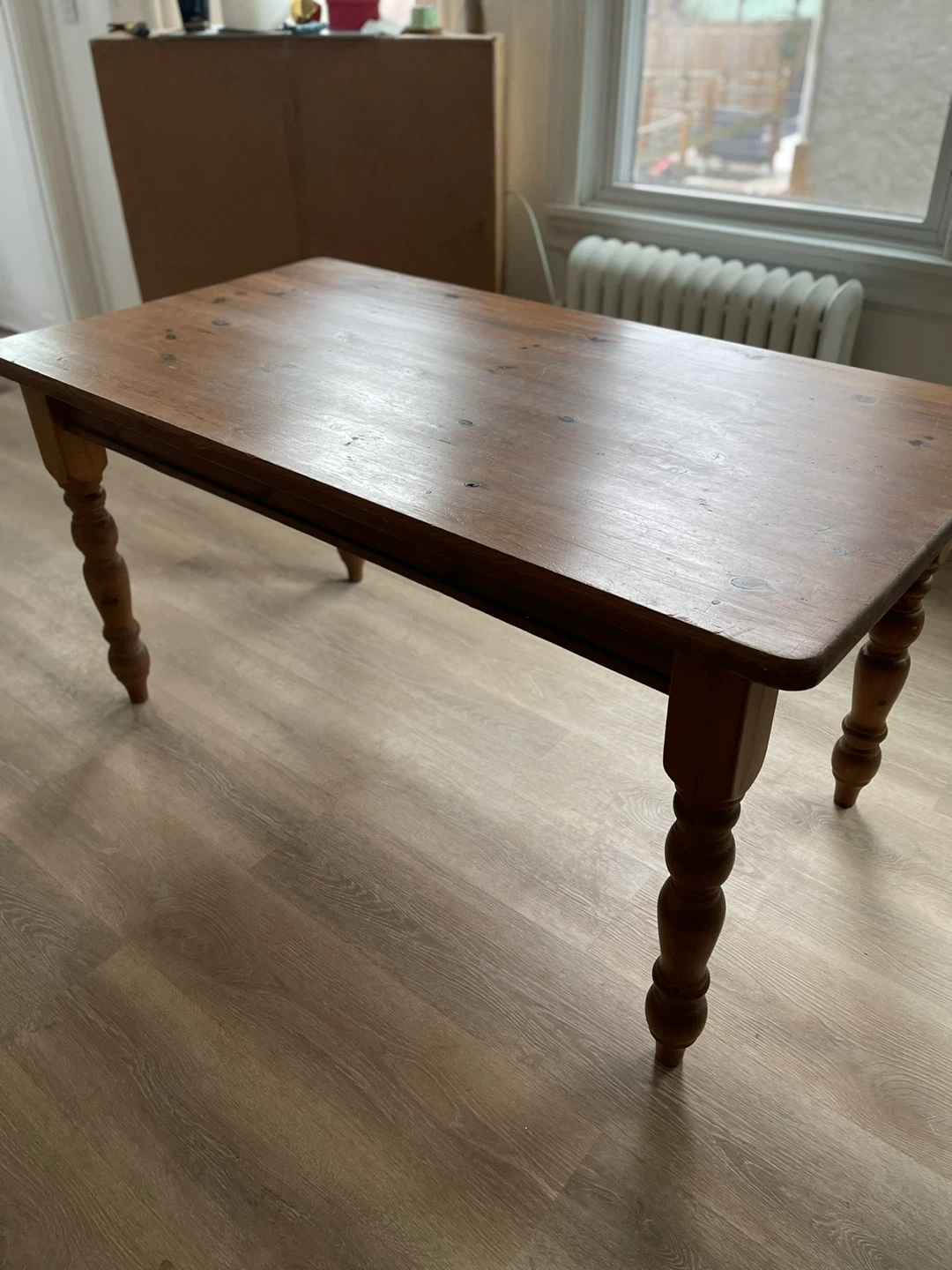 Wooden Dining Table with Turned Legs - photo 2