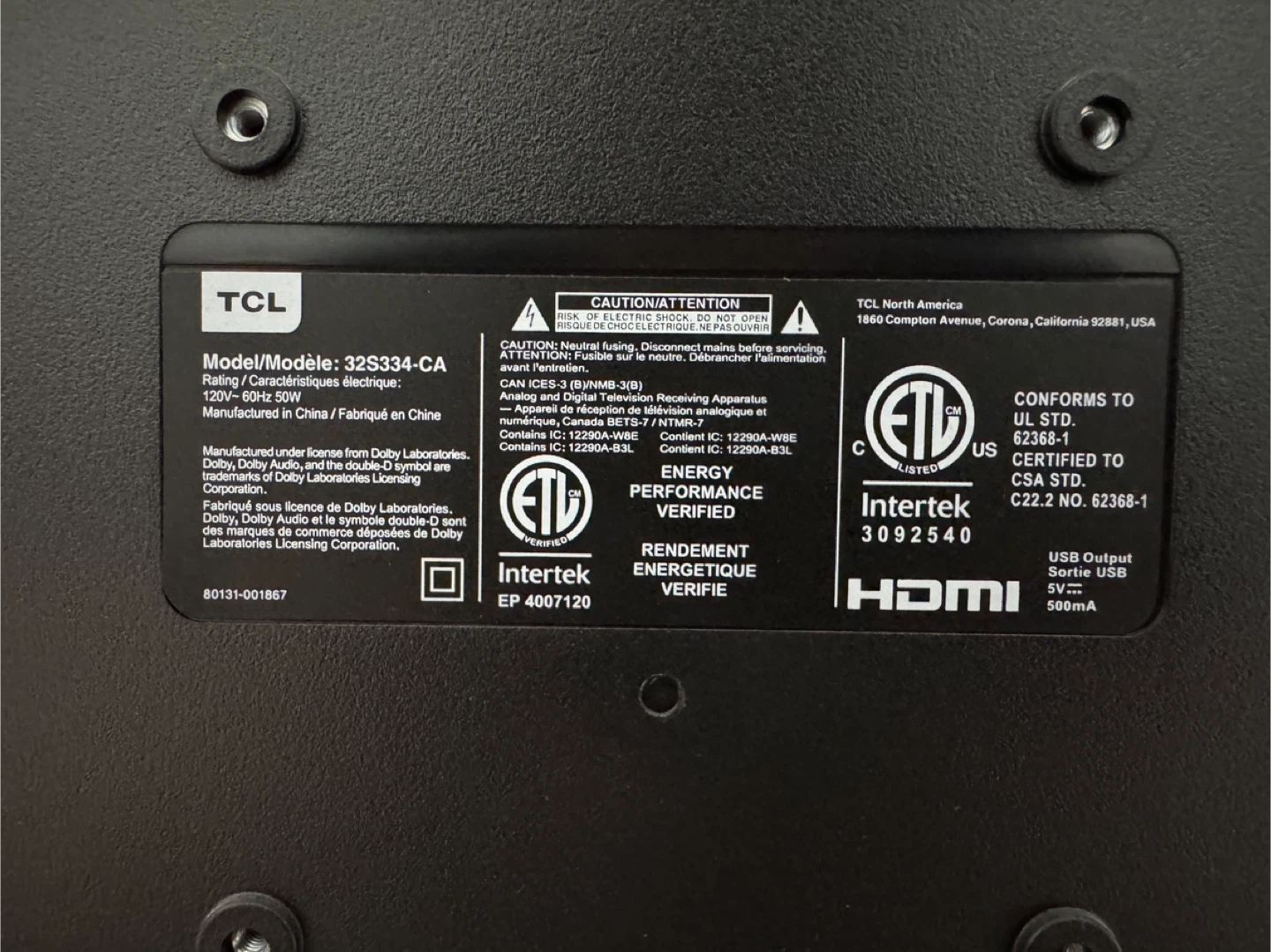 TCL 32S334-CA Android TV - photo 5