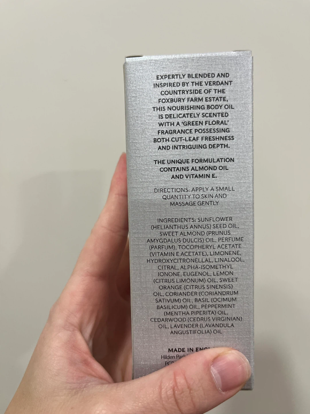 🆕Mitchell and Peach English Leaf Body Oil 100ml - photo 3