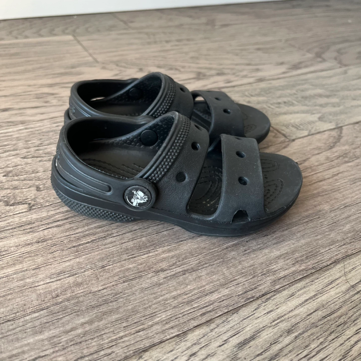 Black Crocs Sandals - Size Toddler 9 - photo 3