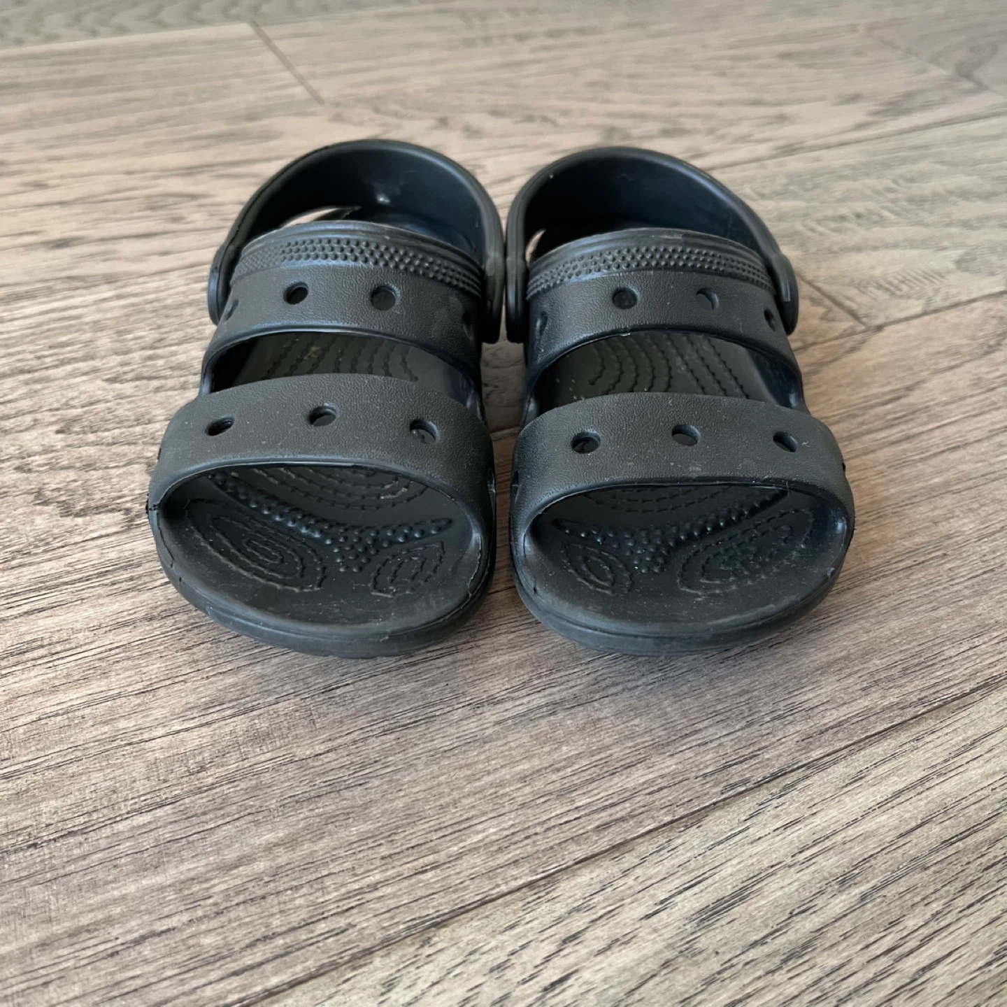 Black Crocs Sandals - Size Toddler 9 - photo 2