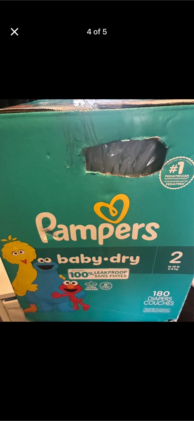 Pampers Baby-Dry Diapers Size 2, 180 Count - photo 3