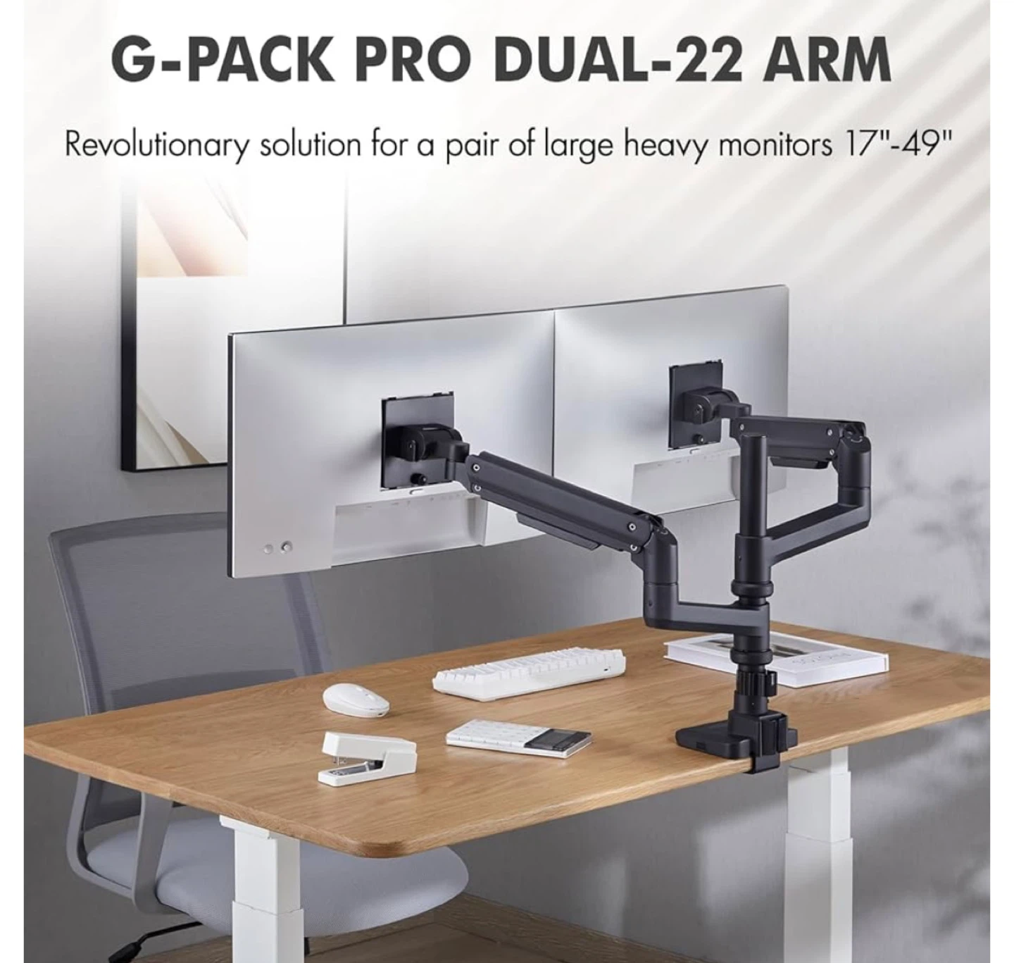G-Pack Pro Dual-22 Arm Monitor Mount