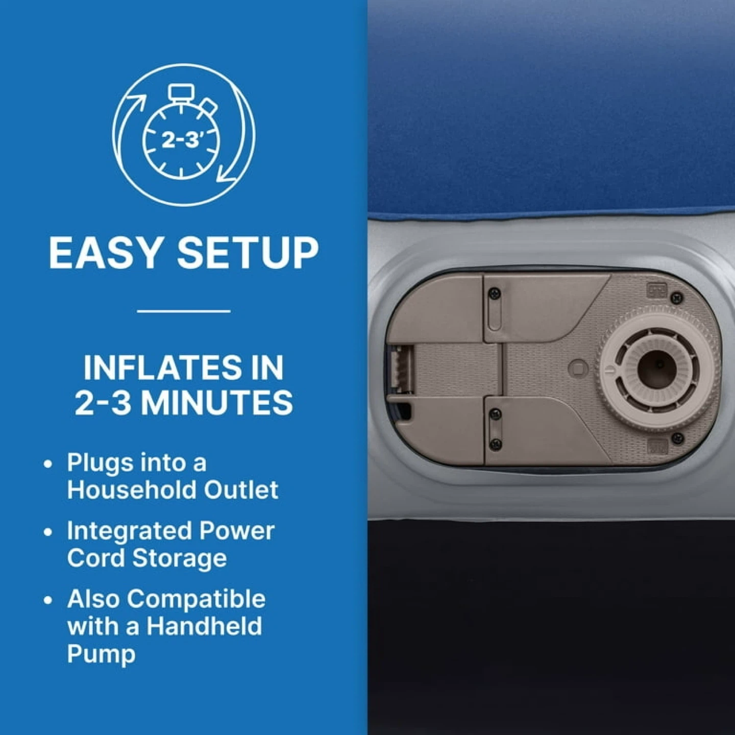 Bestway Queen Size Air Mattress with Built-in Pillow - photo 3
