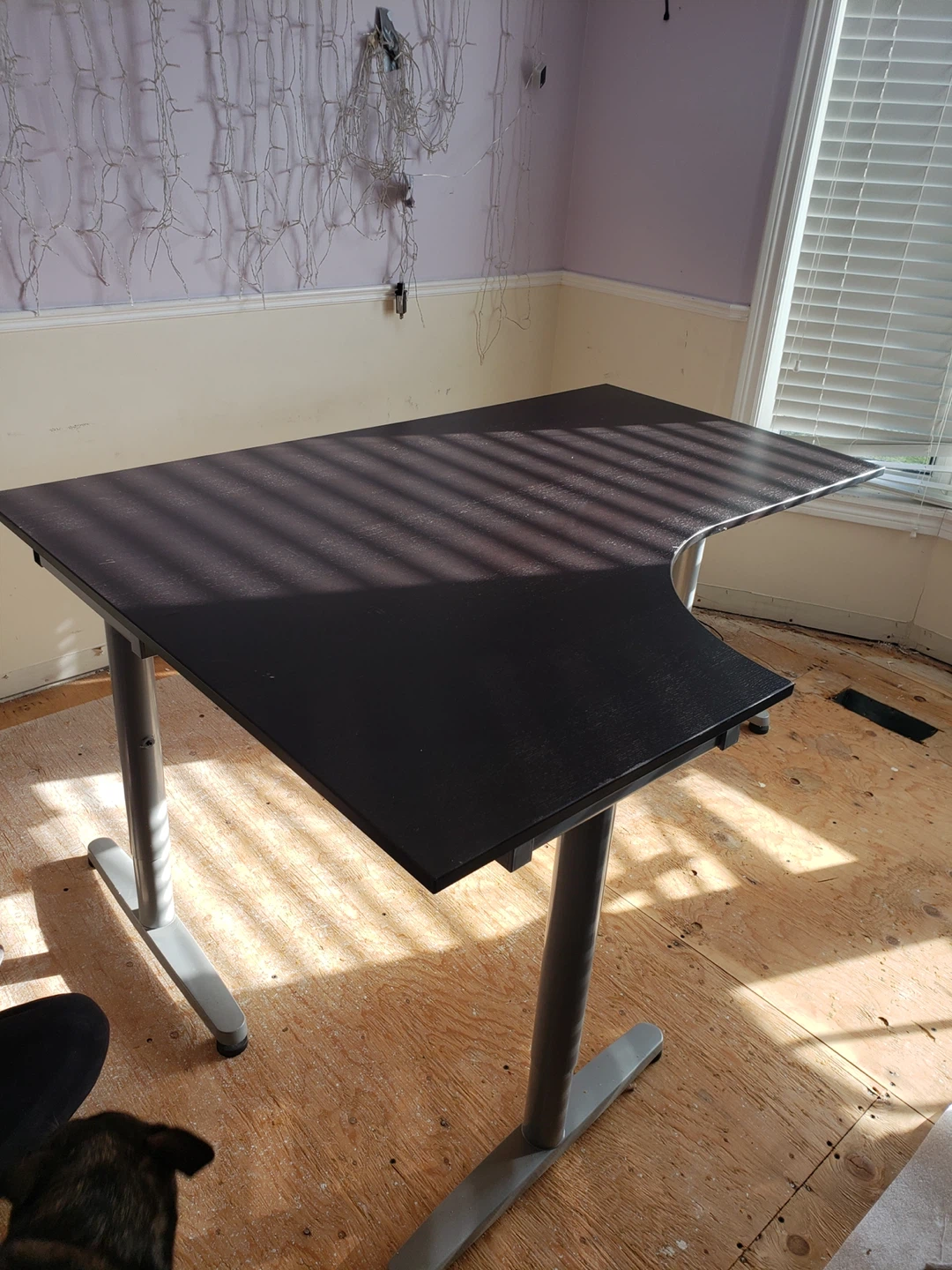 Black L-Shaped Desk - photo 4
