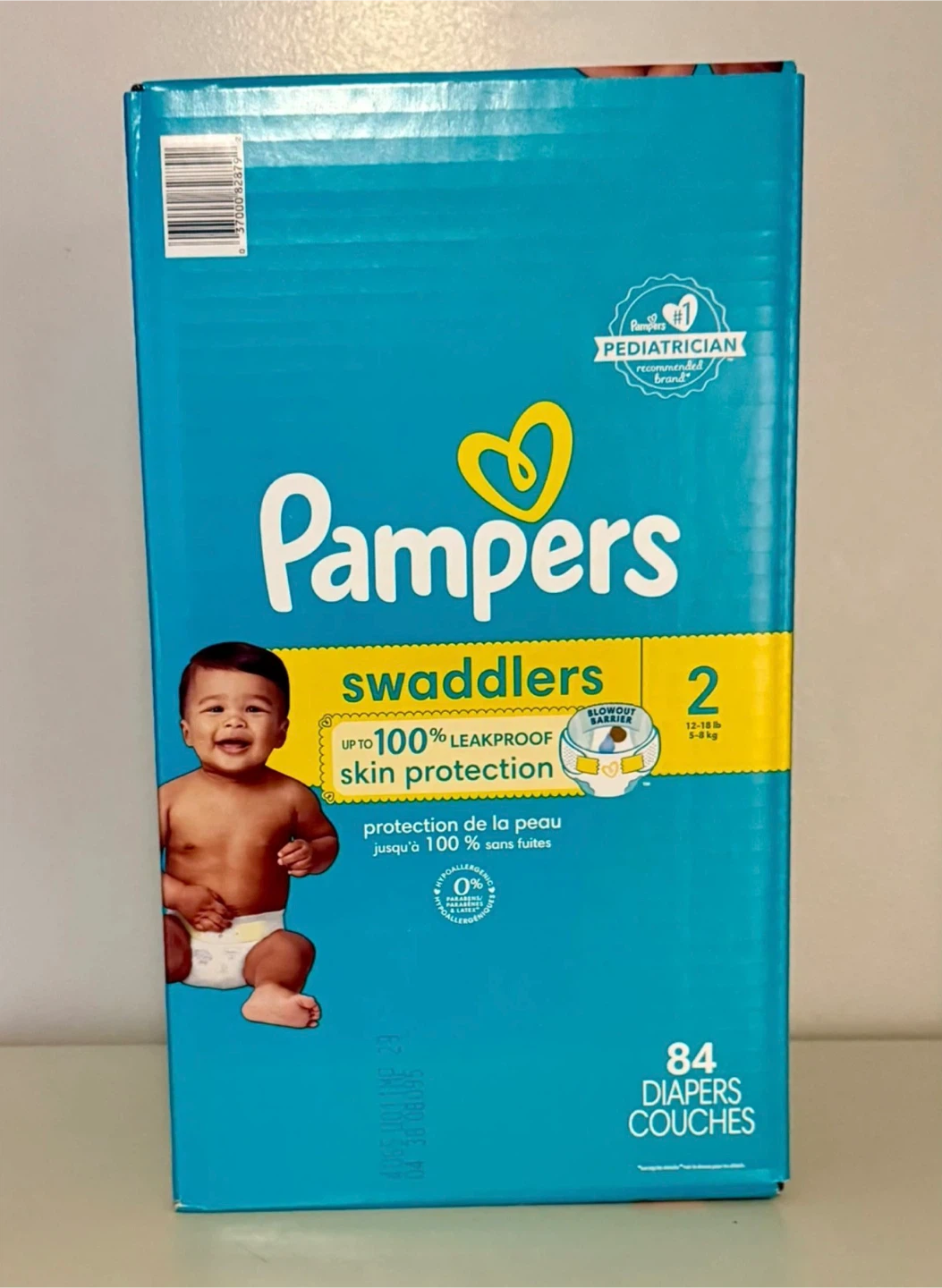 $20 Pampers Swaddlers Diapers Size 2, 84 Count