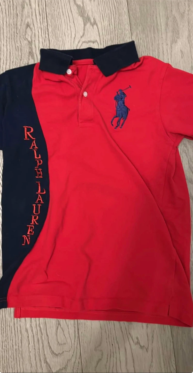 Vintage Ralph Lauren Polo Shirt - Red/Navy