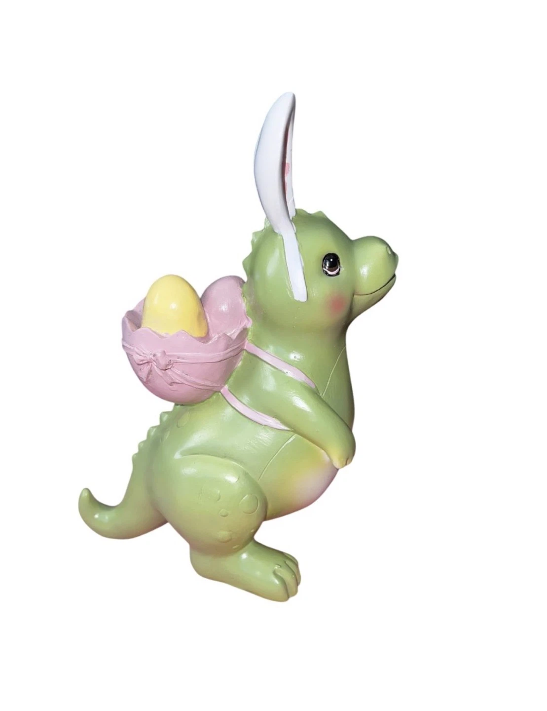 T-Rex Dinosaur Hand Painted Easter Bunny Home Garden Decor - photo 2