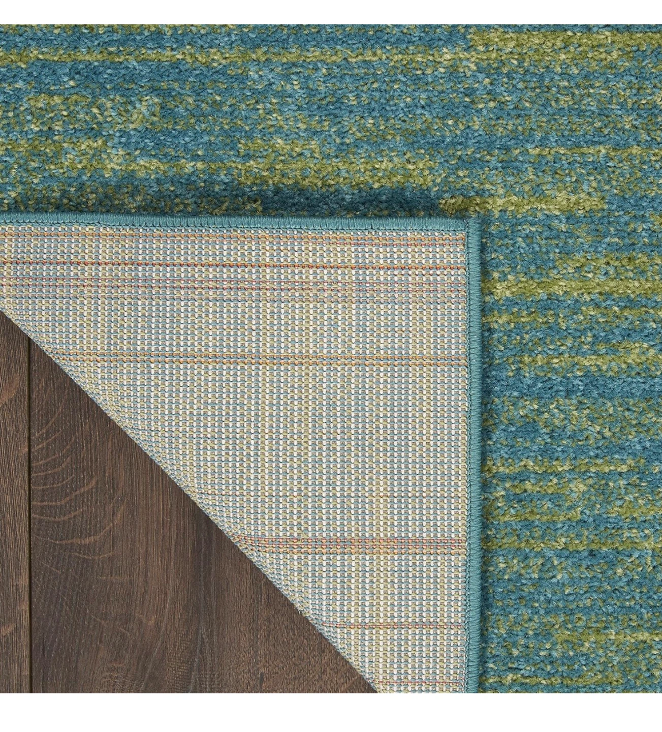 Nourison Essentials Contemporary Rug - Blue/Green - 4'x6' - photo 2