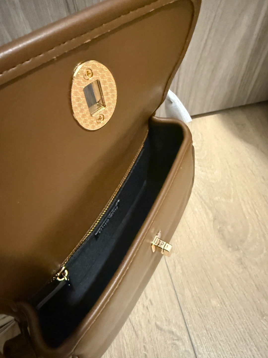Brown Faux Leather Crossbody Bag - photo 5