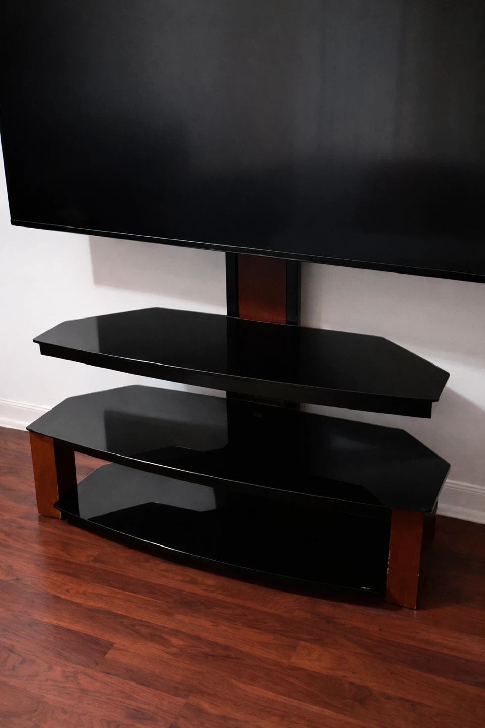 3-Tier tampered glass TV Stand