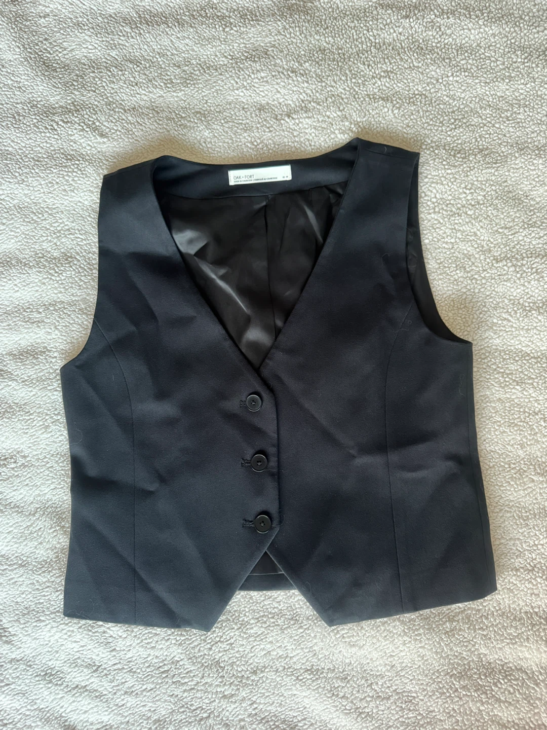 OAK + FORT Black Vest