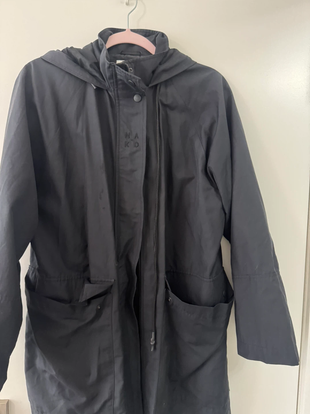 NA-KD Black Hooded Parka Jacket - photo 2