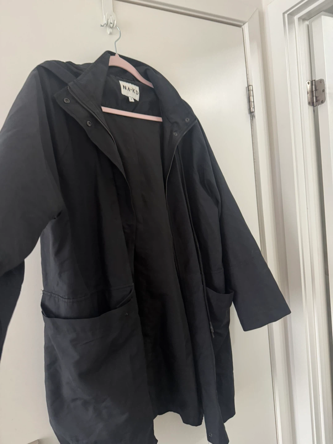 NA-KD Black Hooded Parka Jacket - photo 3