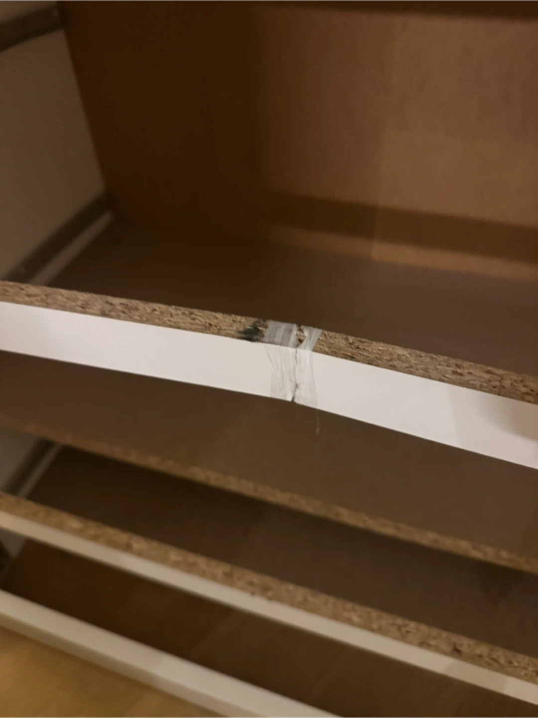 White 3-Drawer Dresser - photo 2