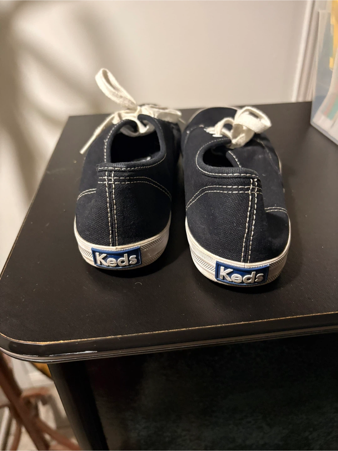 Keds Women's Black Canvas Sneakers Size 8 - photo 3
