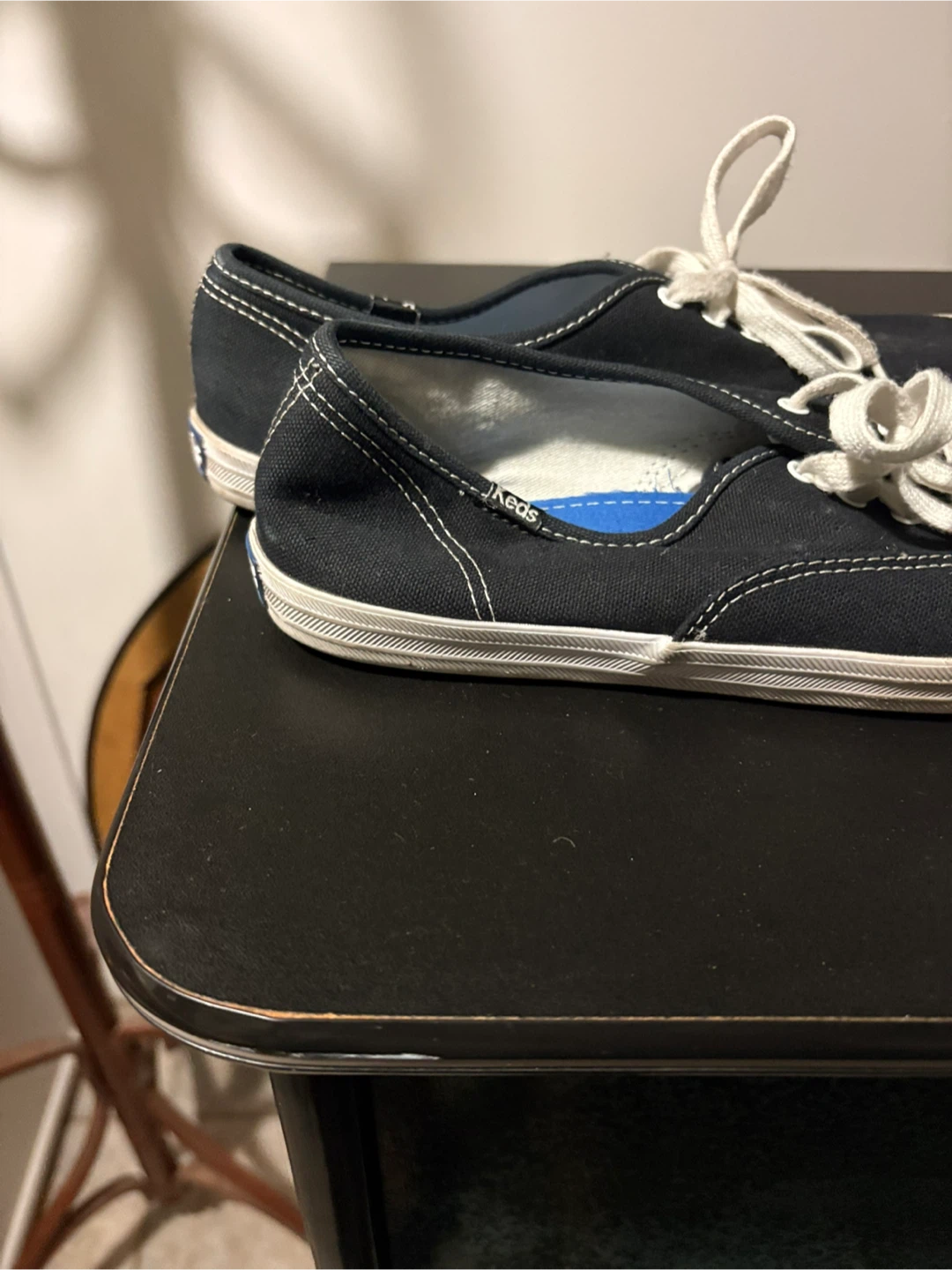 Keds Women's Black Canvas Sneakers Size 8 - photo 2