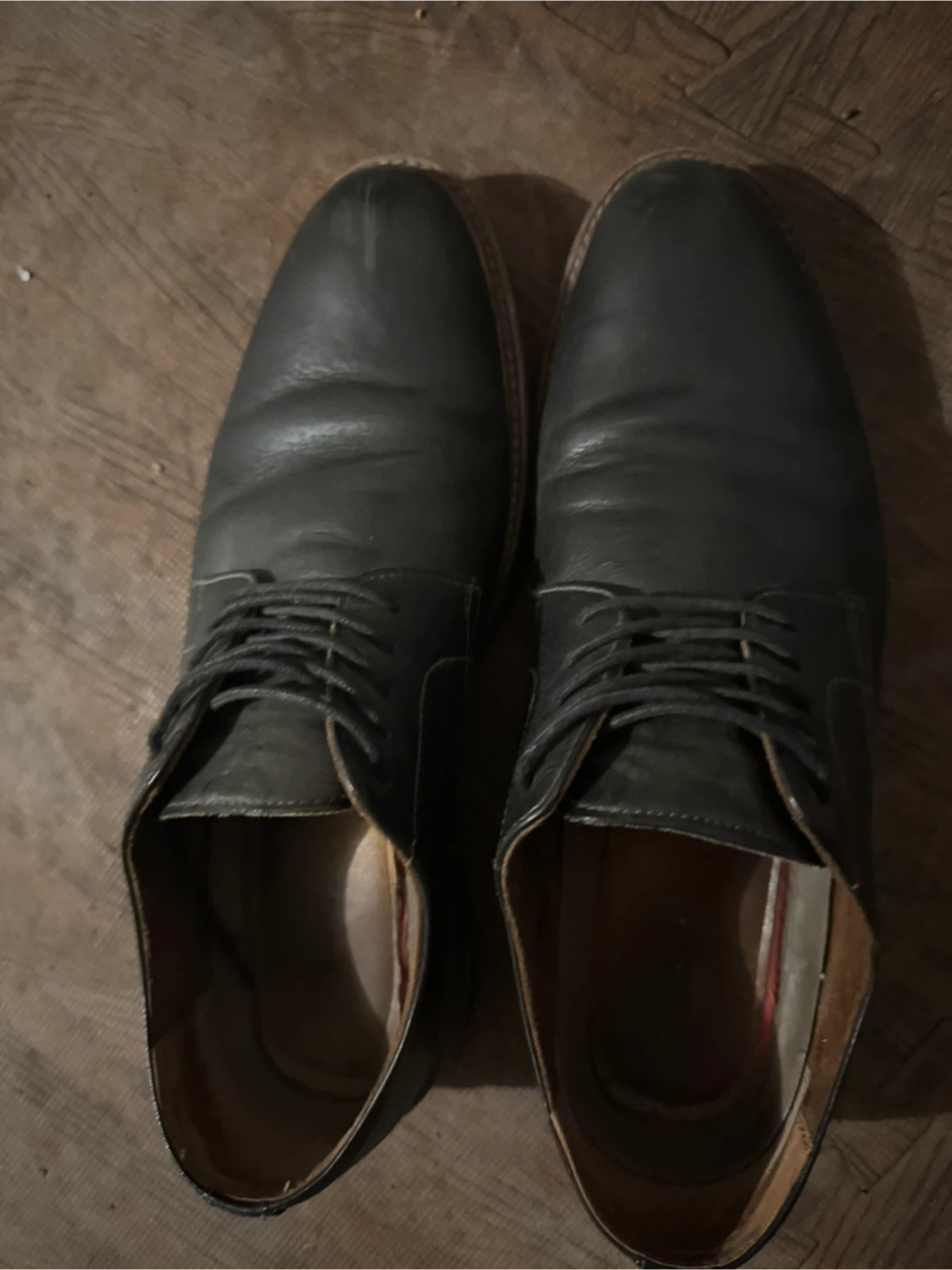 Men's Black Leather Dress Shoes