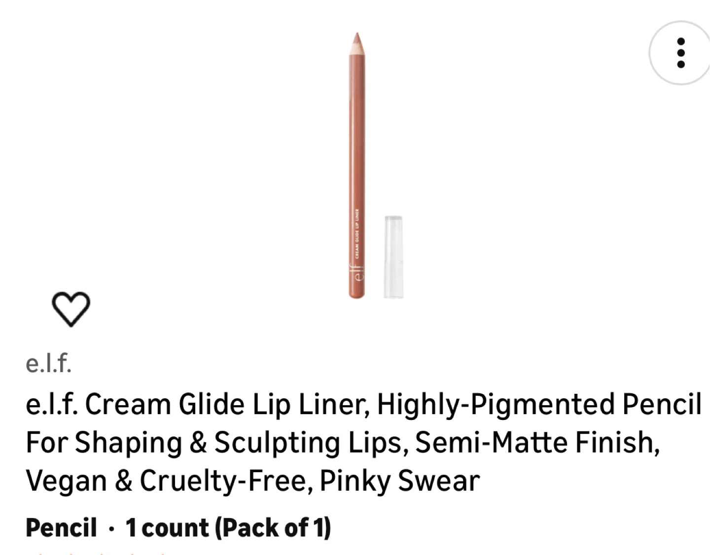 Like new e.l.f. Cream Glide Lip Liner - Pinky Swear