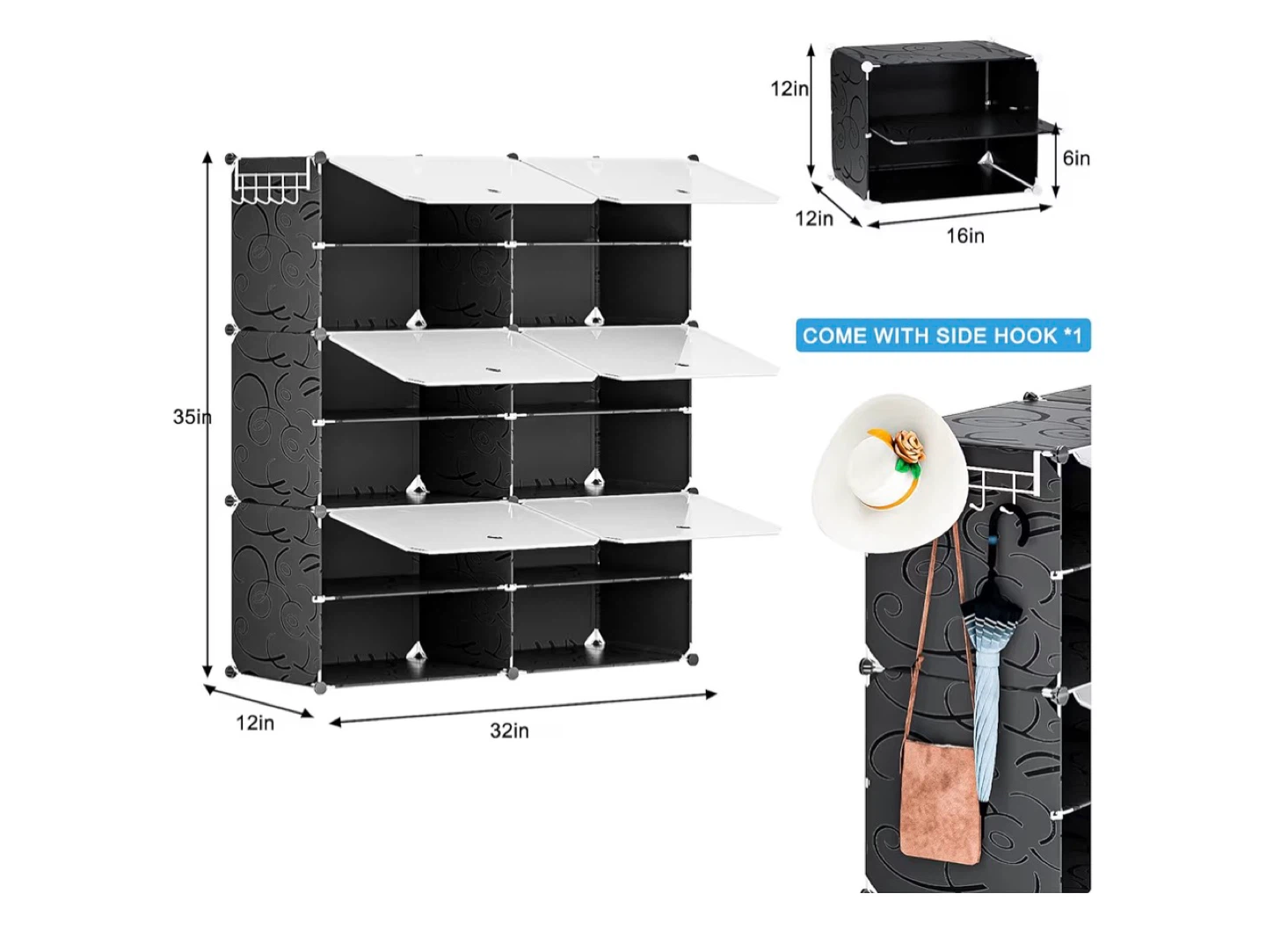 NEPROCK 12-Cube Shoe Rack Organizer (brand new) - photo 3