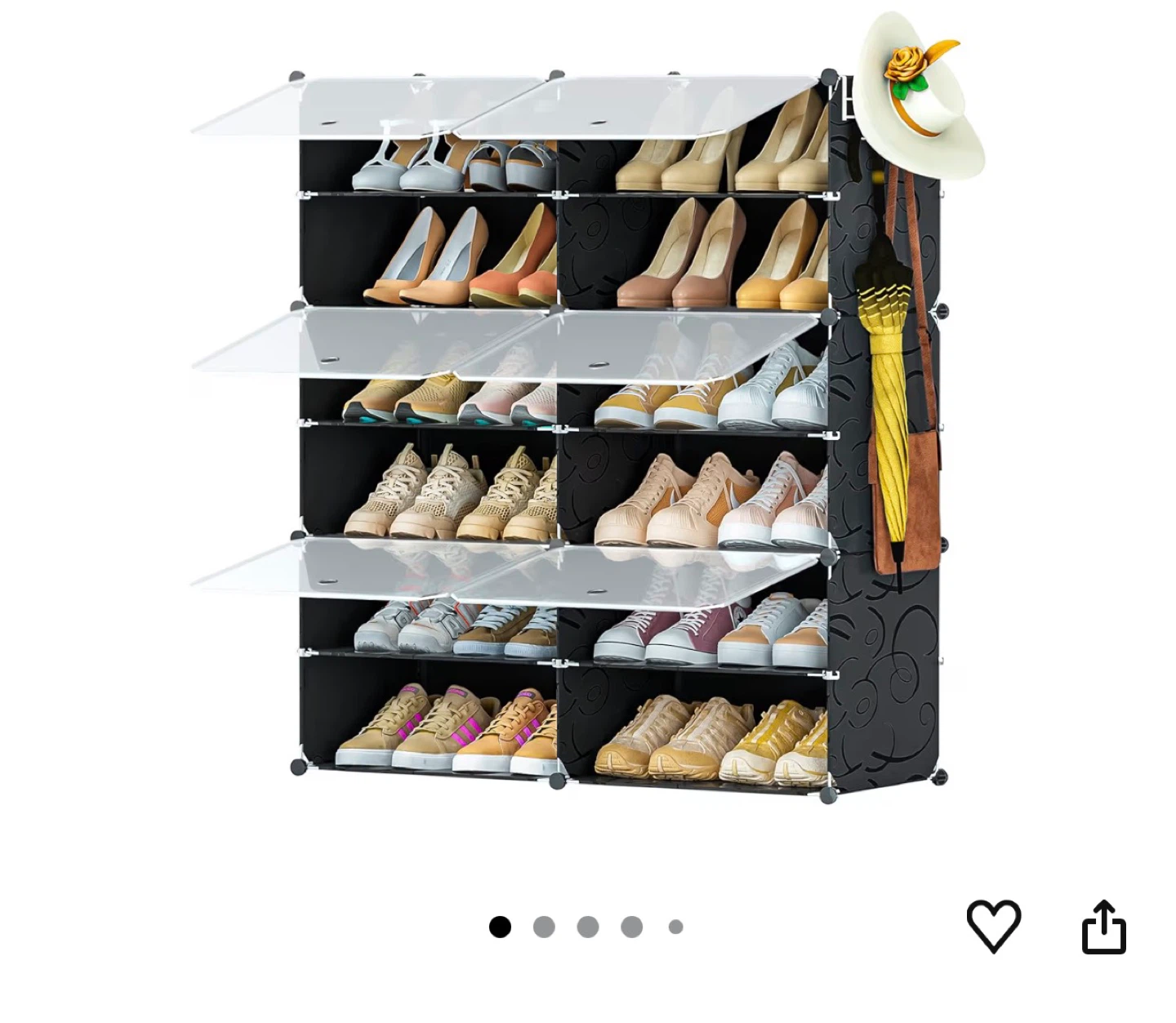 NEPROCK 12-Cube Shoe Rack Organizer (brand new)