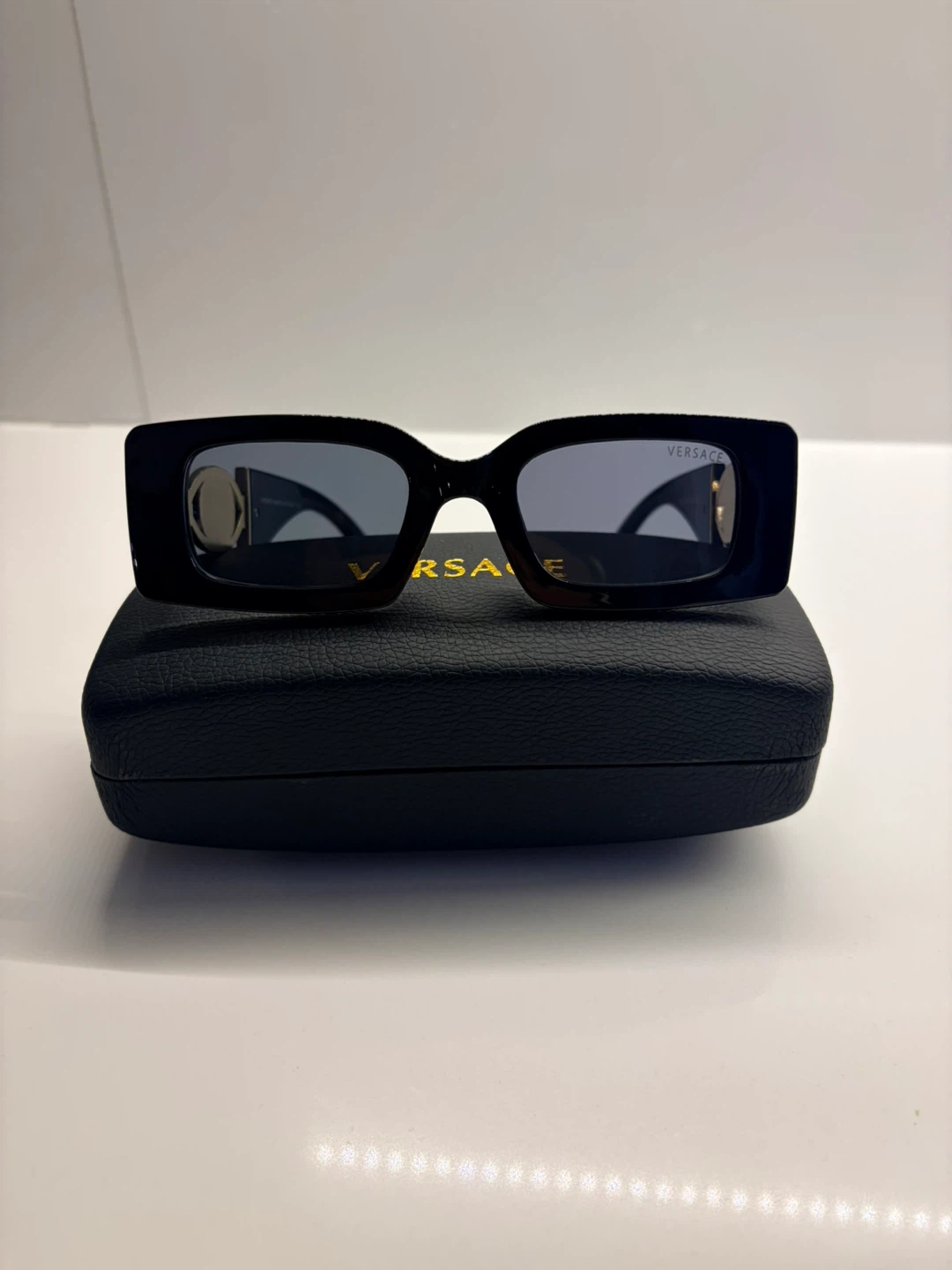 Versace Black Sunglasses with Medusa Accent