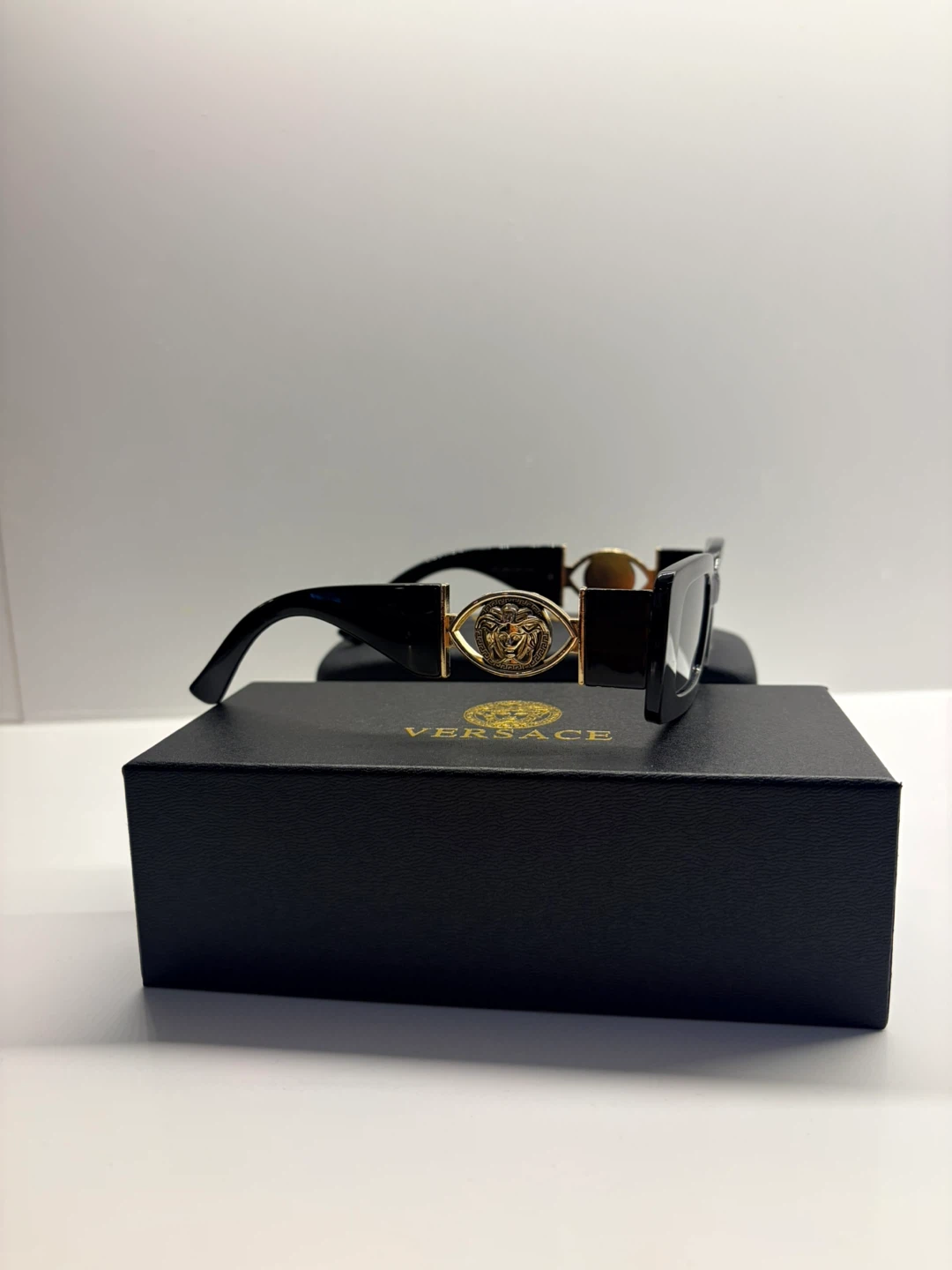 Versace Black Sunglasses with Medusa Accent - photo 3