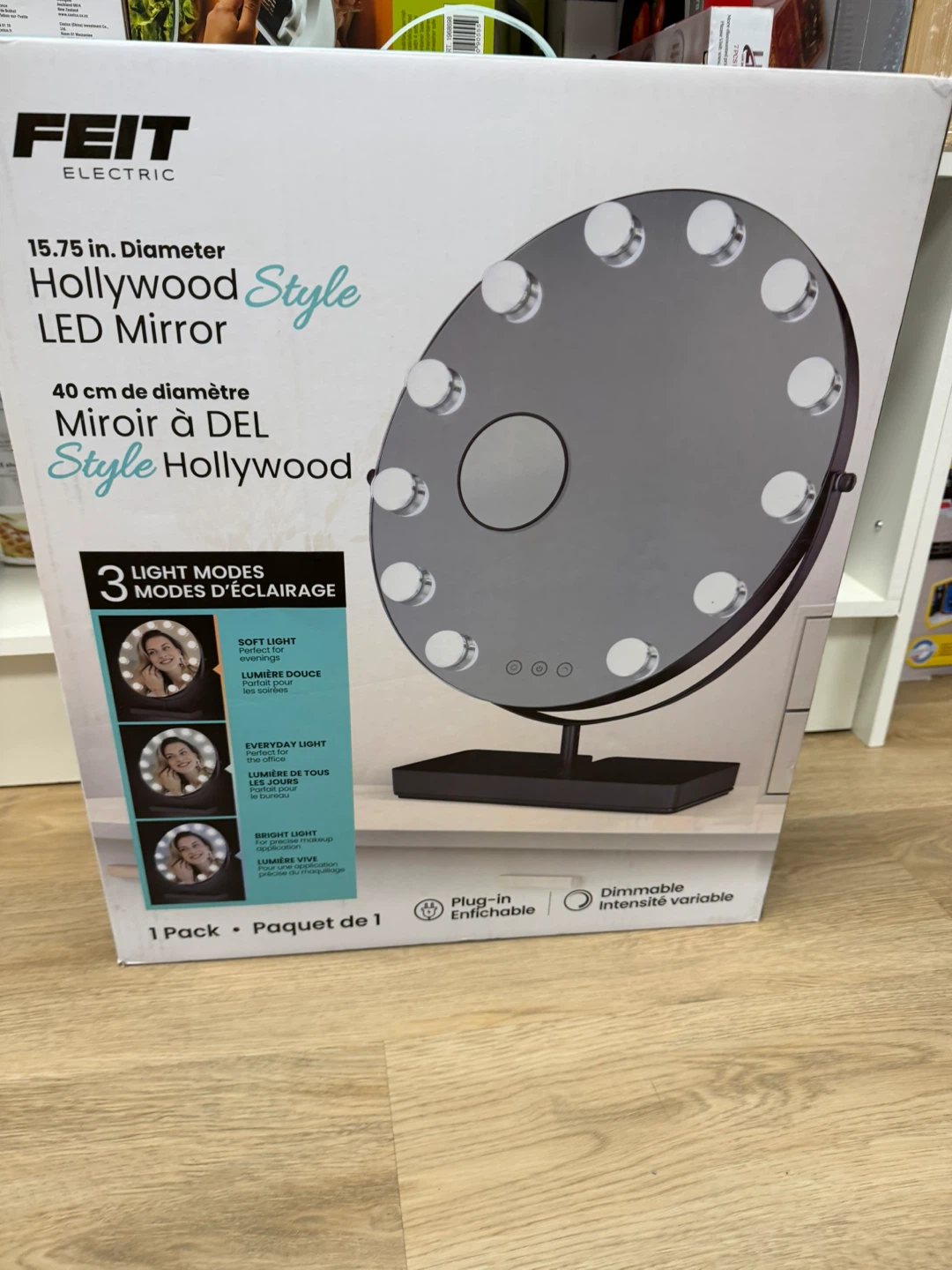FEIT ELECTRIC 15.75" Hollywood Style LED Mirror